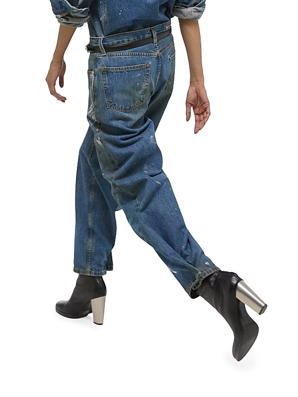 Shop Helmut Lang Cropped Wide-Leg Painted Jeans | Saks Fifth Shop Helmut Lang Cropped Wide-Leg Painted Jeans | Saks Fifth