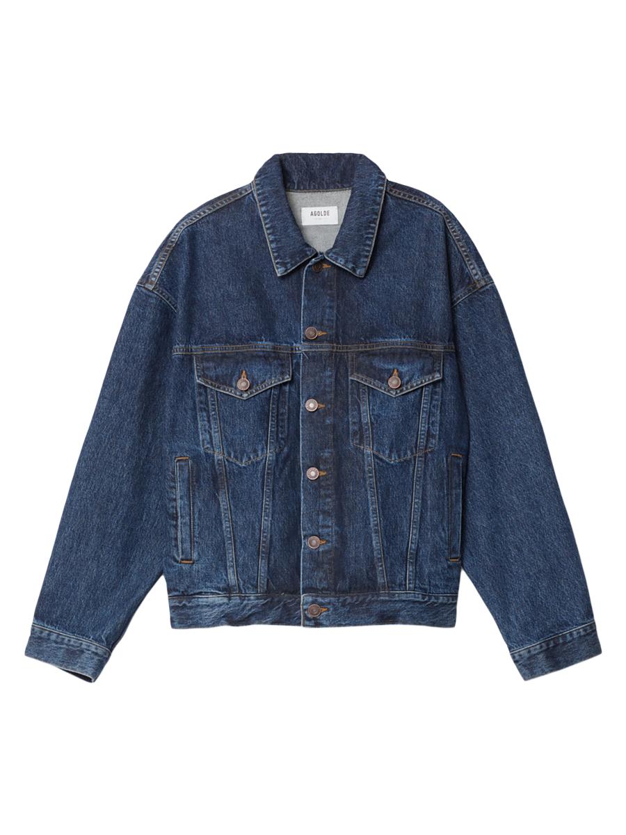 ジャケット・アウター ALEXIA STAM Fringe Hem Denim Jacket S ALEXIA STAM【Fringe Hem Denim Long Skirt】