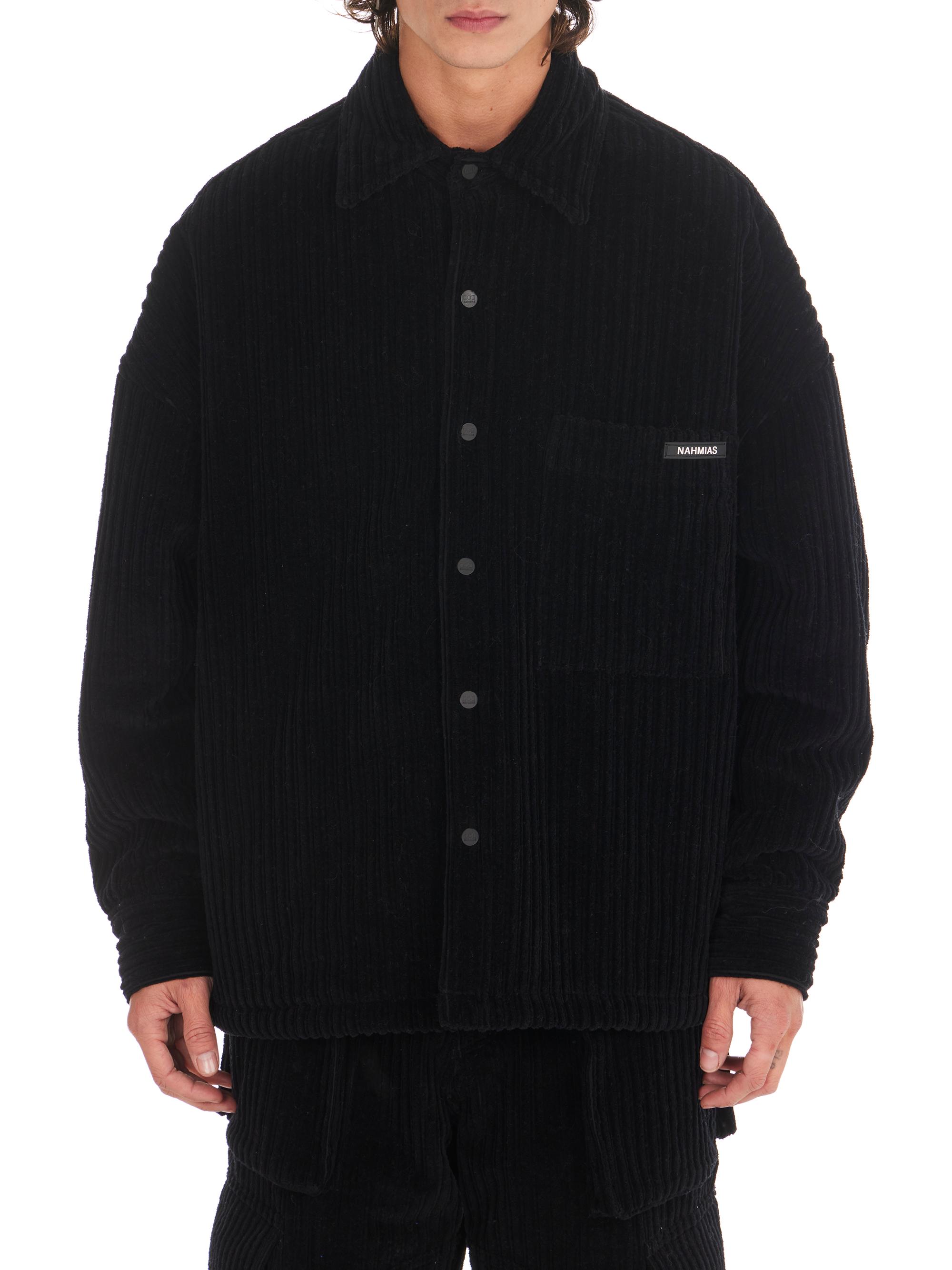 Nahmias Men's Summerland Ranch Padded Corduroy Shirt - Black
