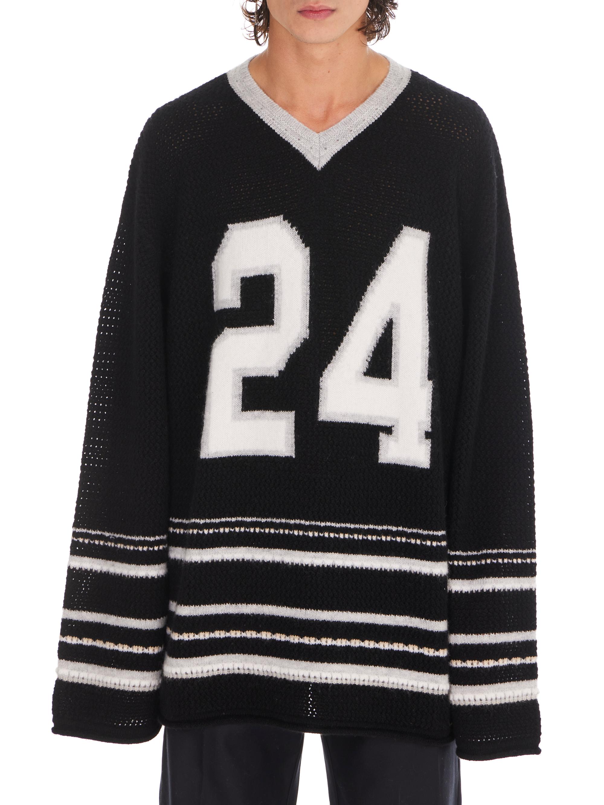 Nahmias Men's Summerland Ranch Knit 24 Hockey Jersey - Black