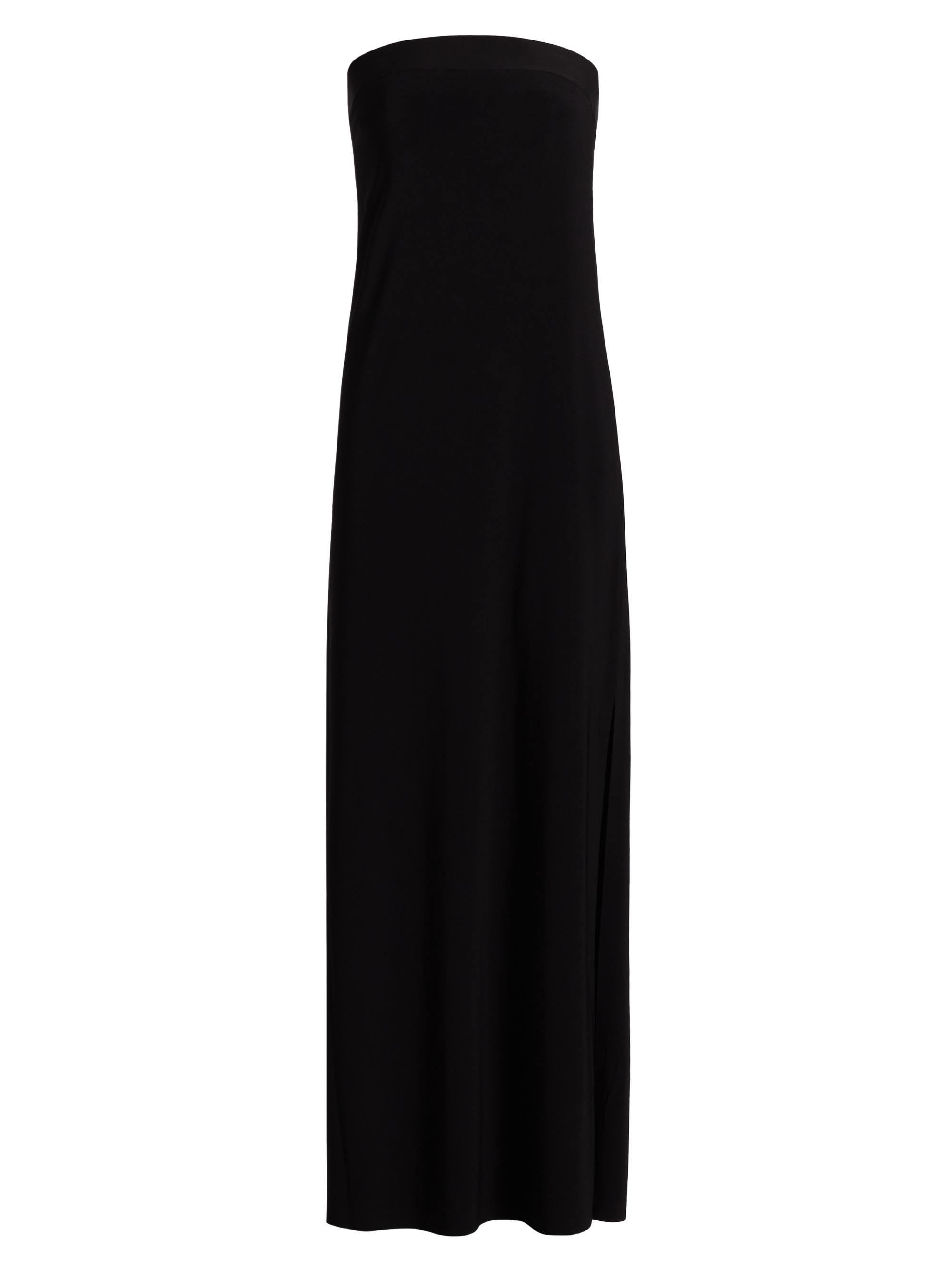 Norma Kamali Women's Slit Strapless Gown - Black