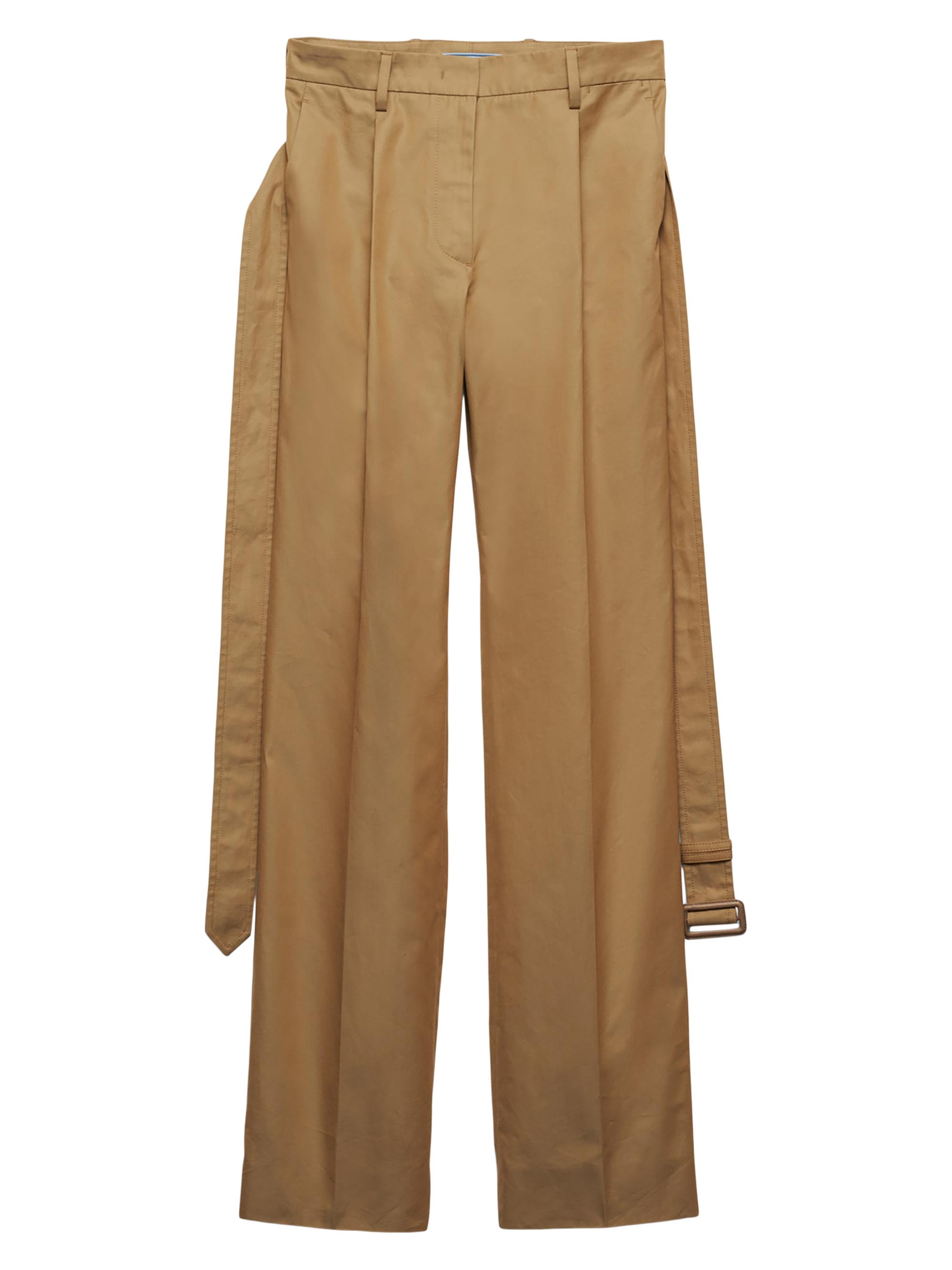 Prada Technical Wool Pants with Belt | Saks Fifth Avenue