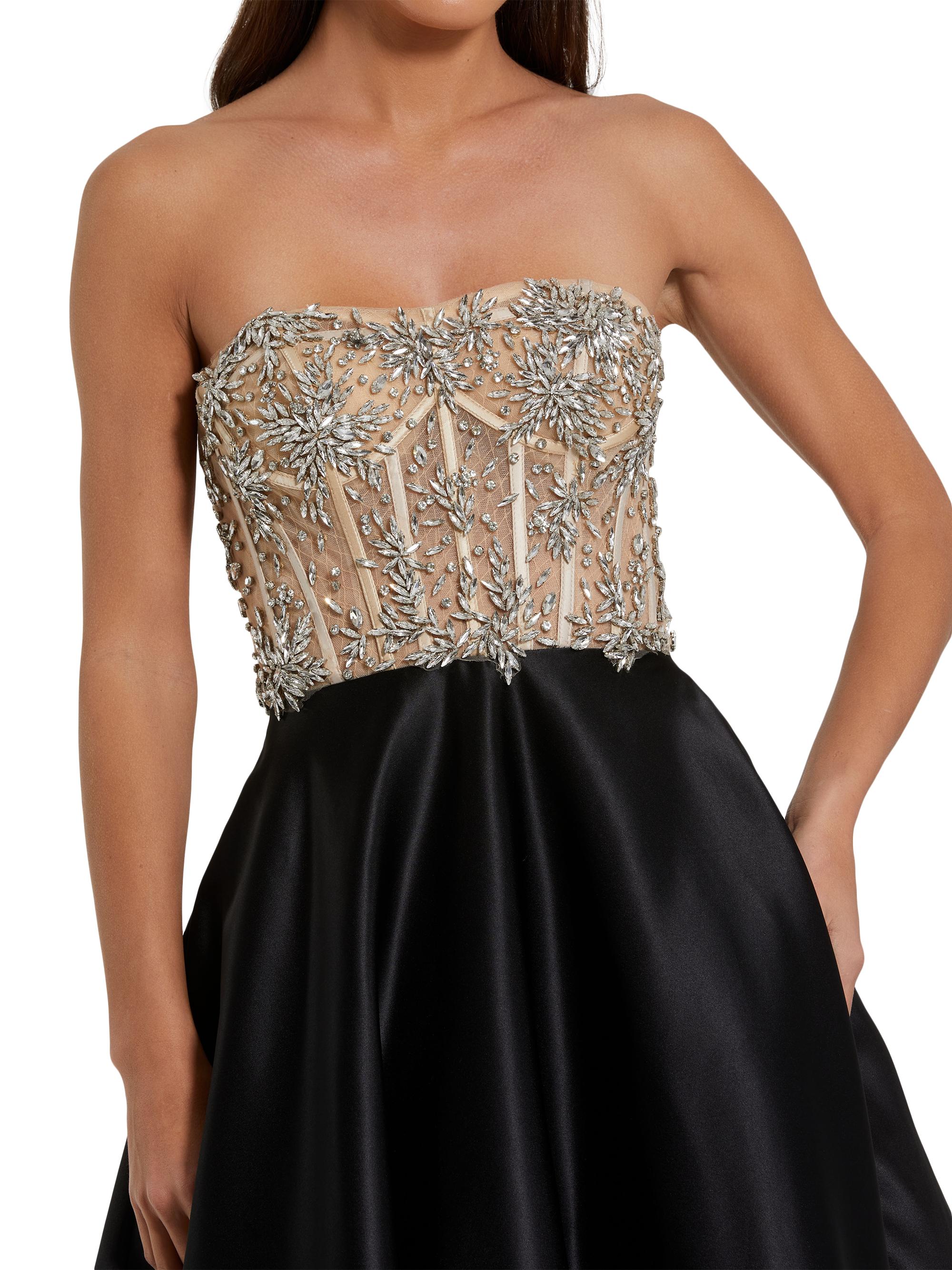 Mac Duggal Embellished Bustier Strapless Ballgown | Saks Fifth Avenue