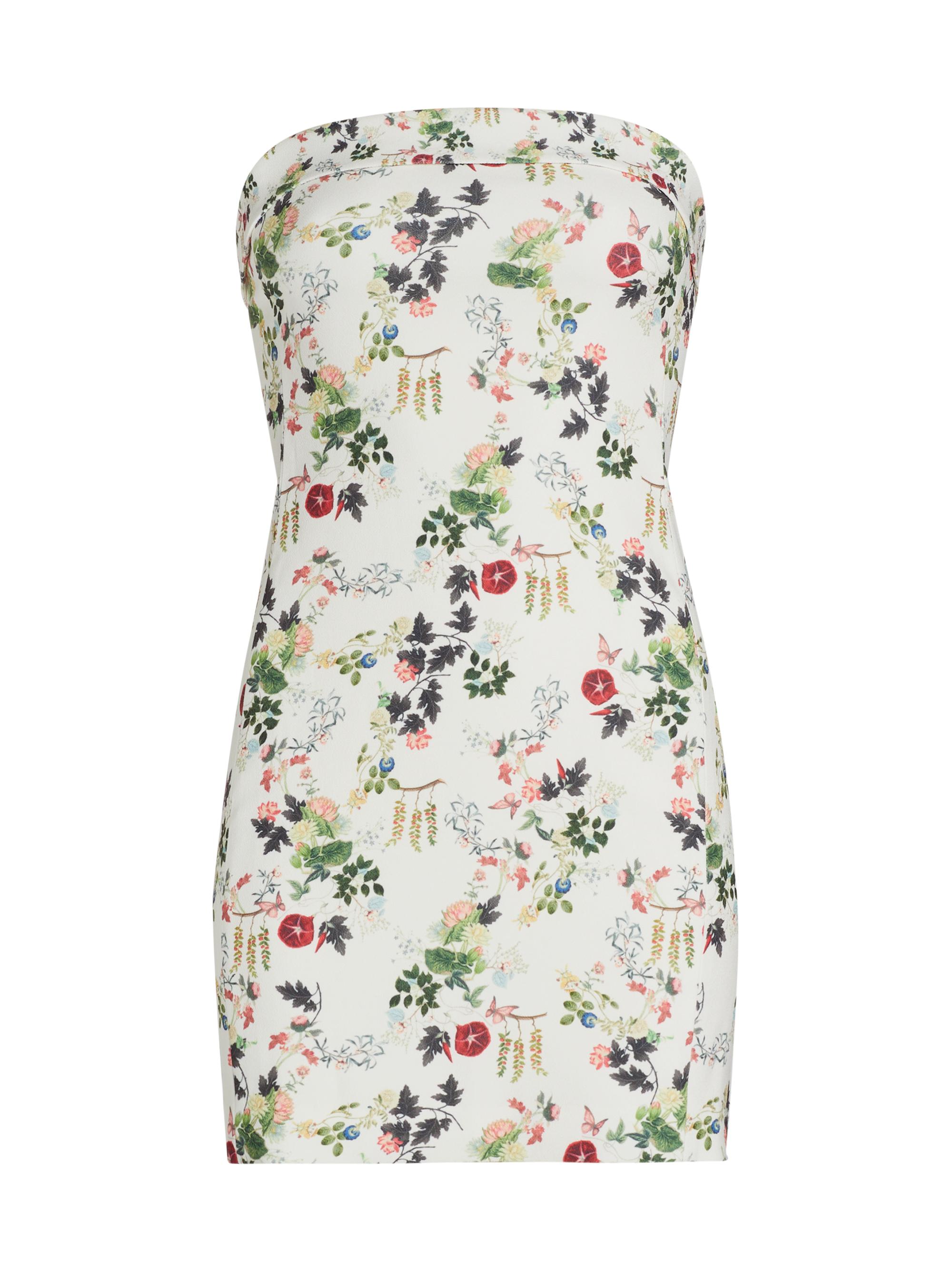 Alice + Olivia Women's Kelly Floral Crepe Minidress - Blush Kiss Vanilla
