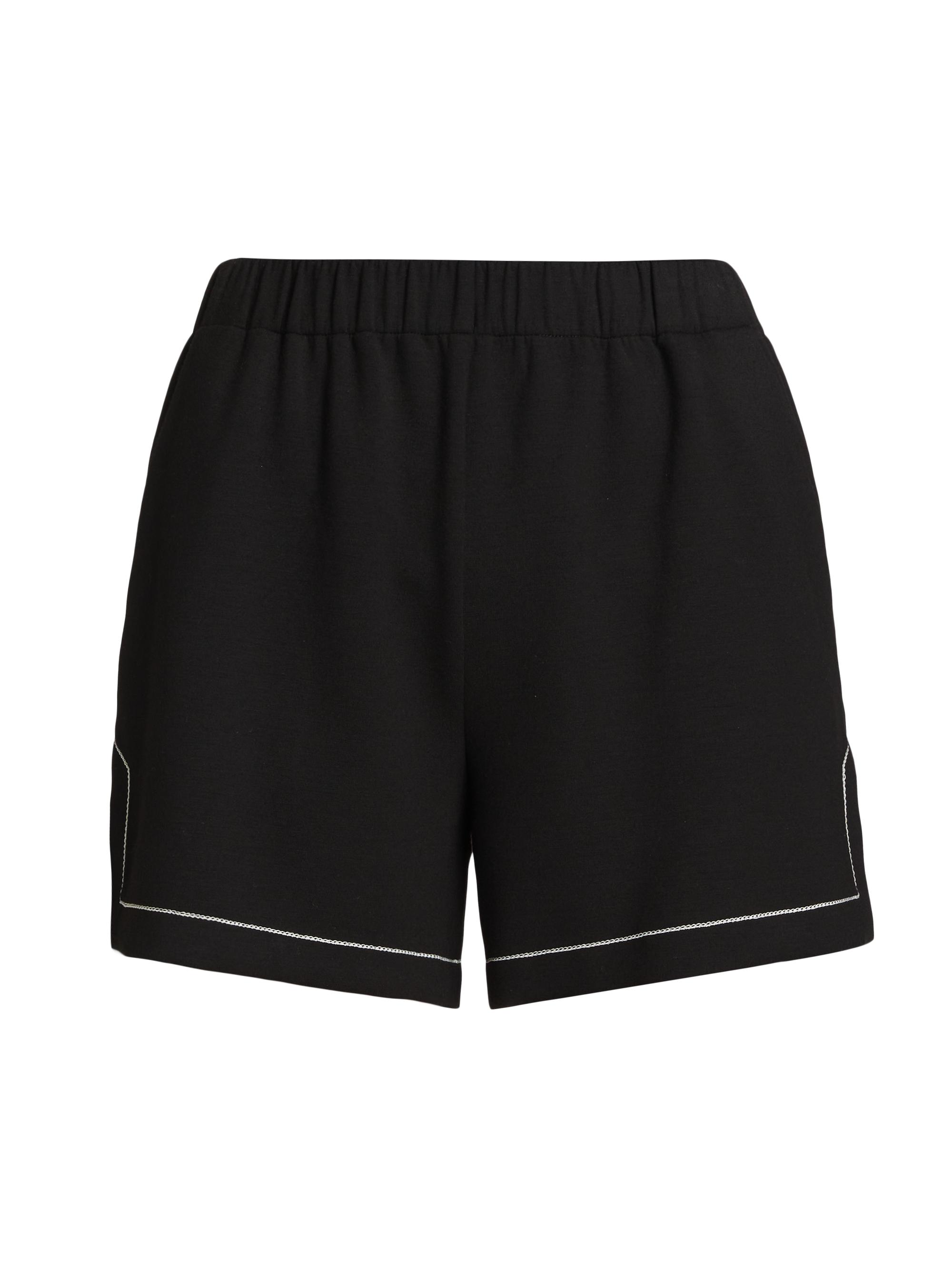 Theory Women's Embroidered Pull-On Shorts - Black