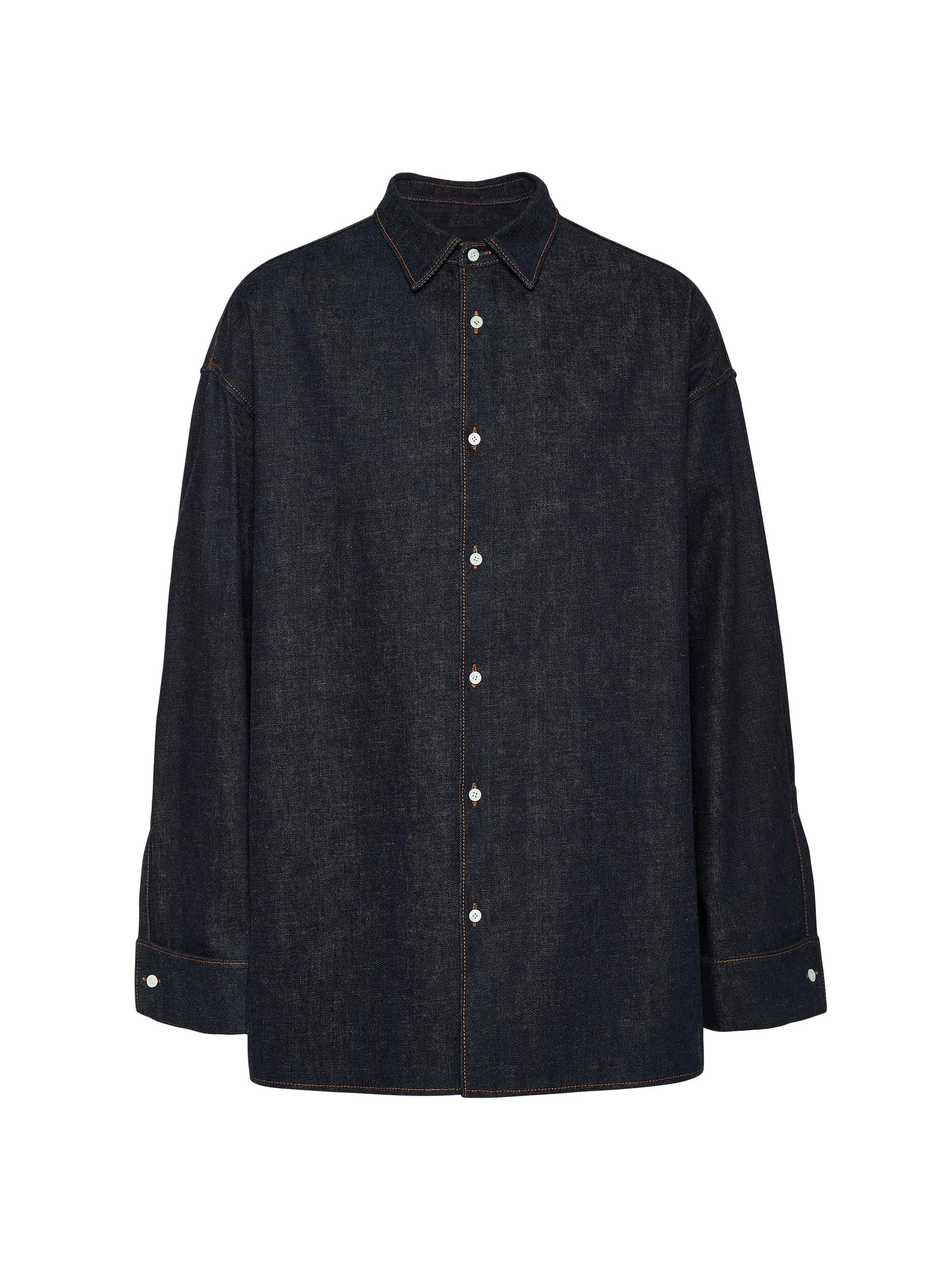 Prada Men's Denim Shirt - Blue
