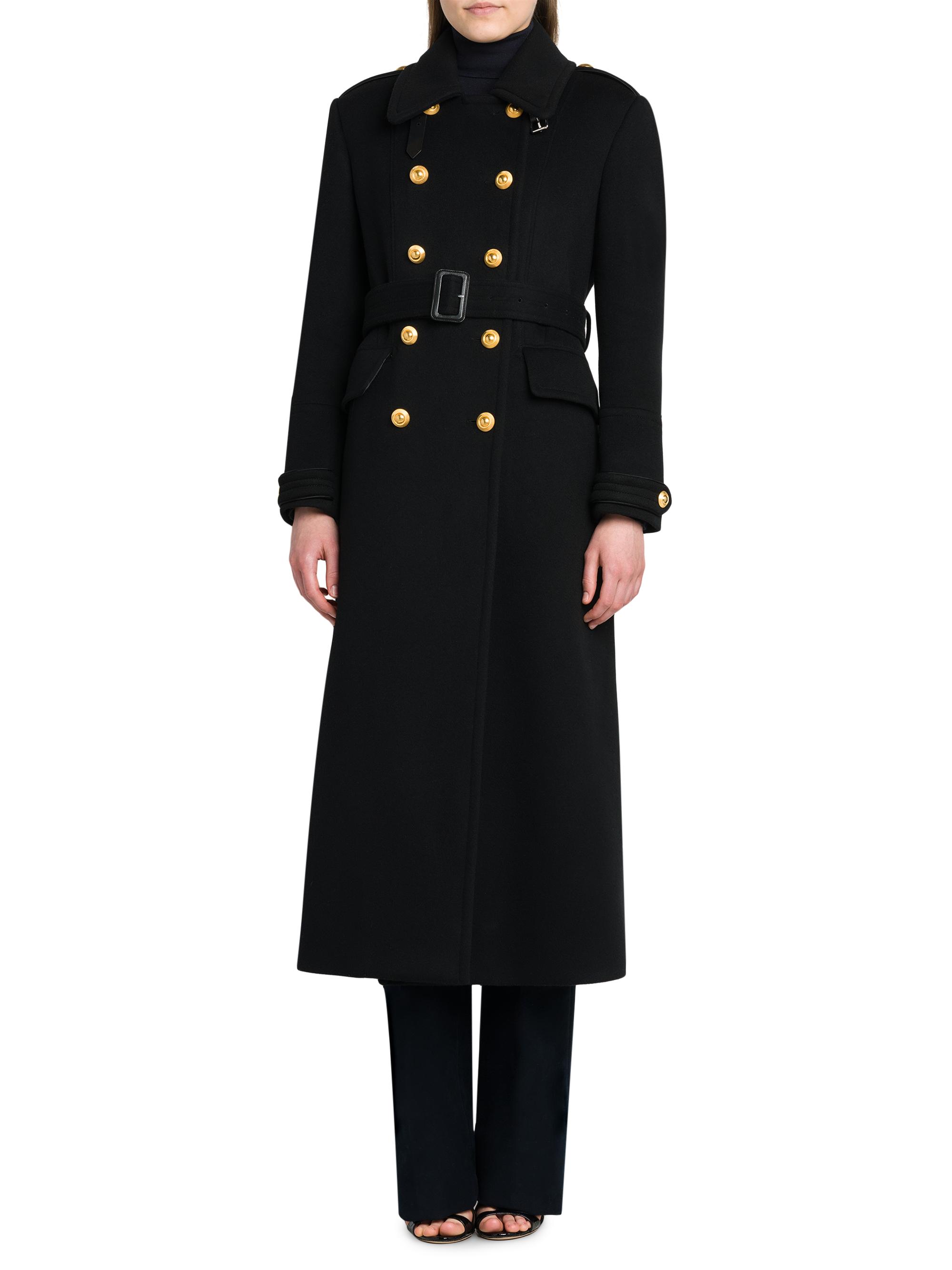 TOM FORD Wool Double-Breasted Belted Coat Saks Fifth Avenue