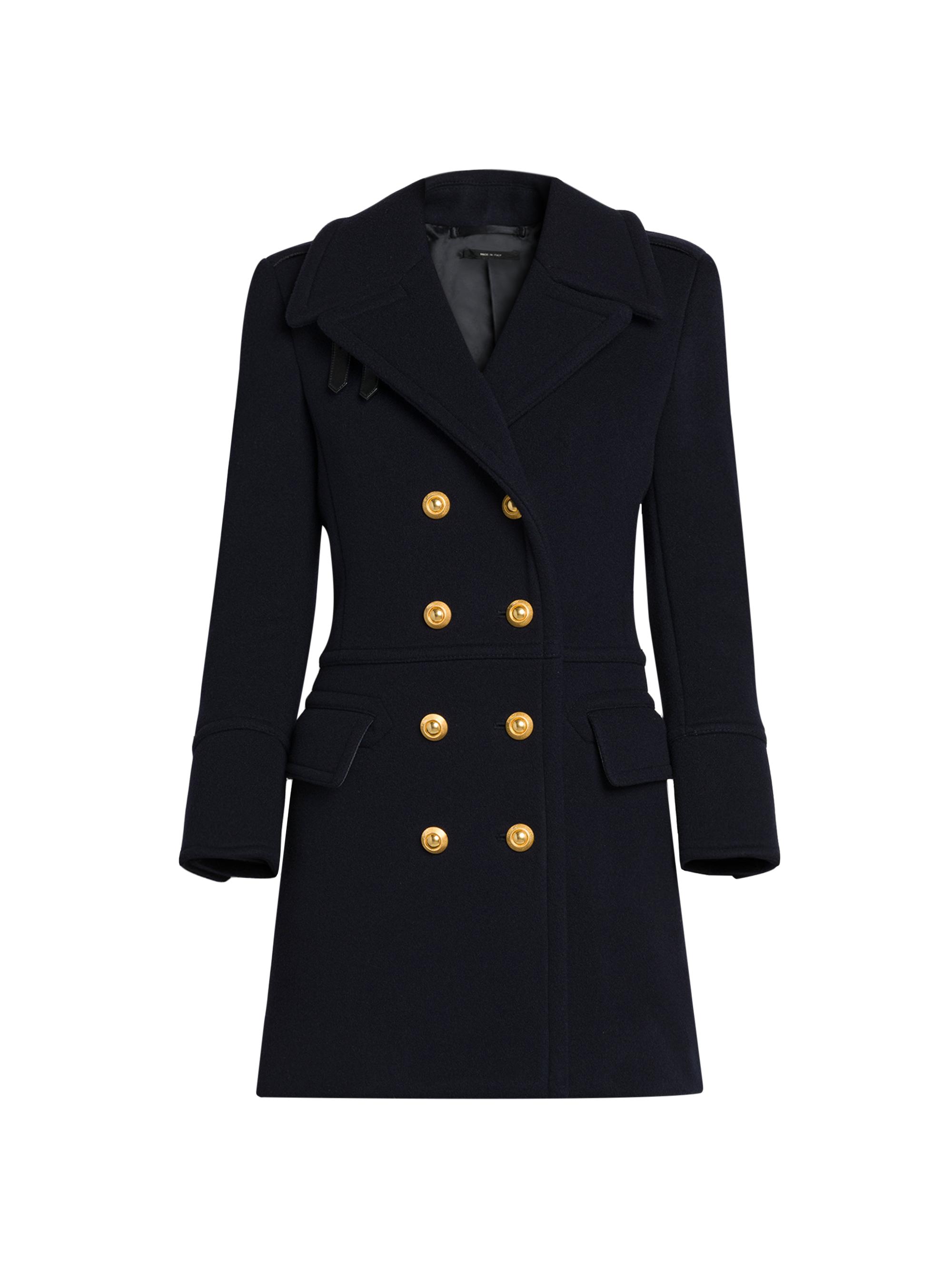 TOM FORD Women's Wool Felt Peacoat - Dark Indigo