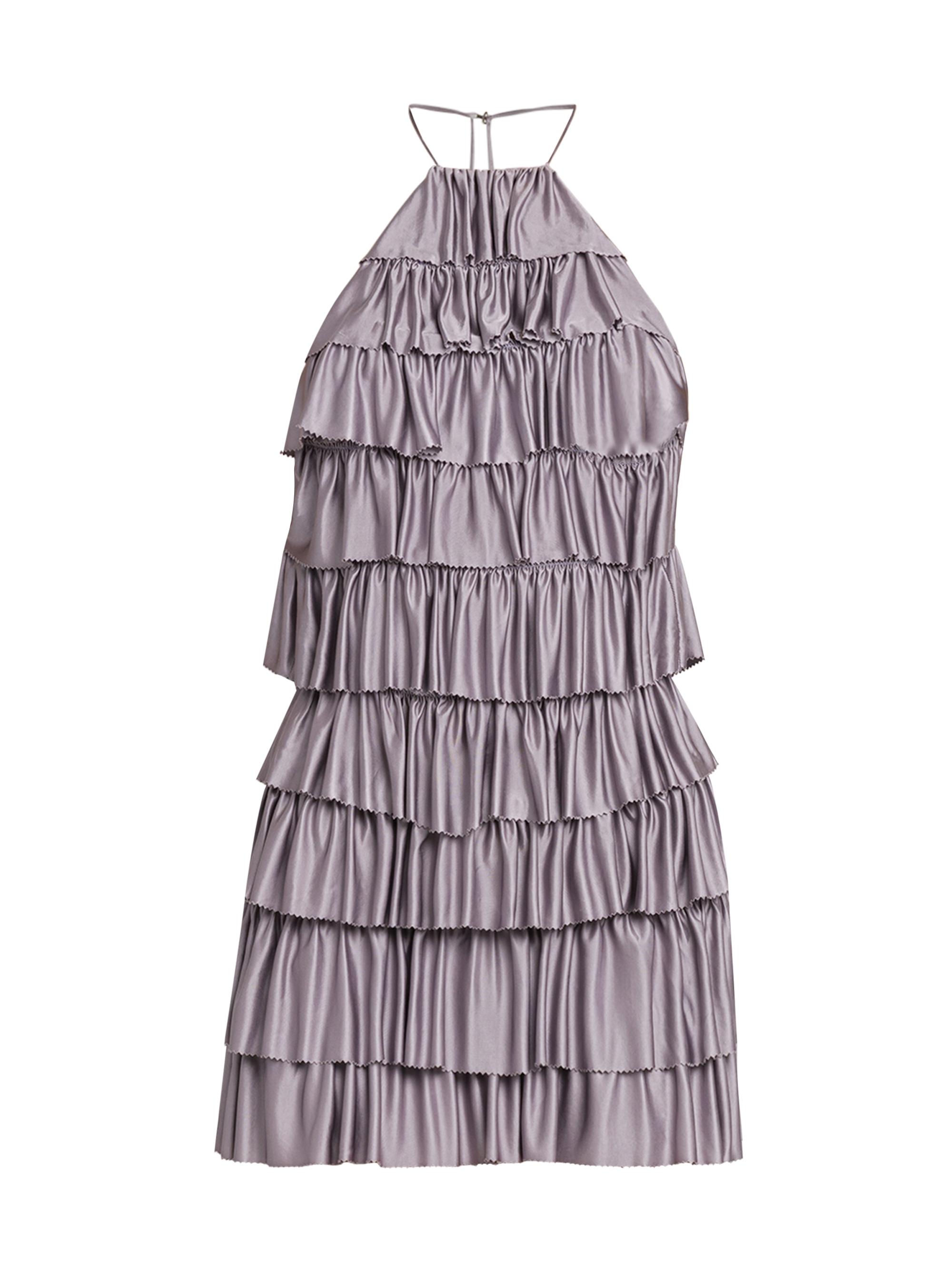 TOM FORD Women's Light Lustrous Ruffle Cocktail Dress - Mauve