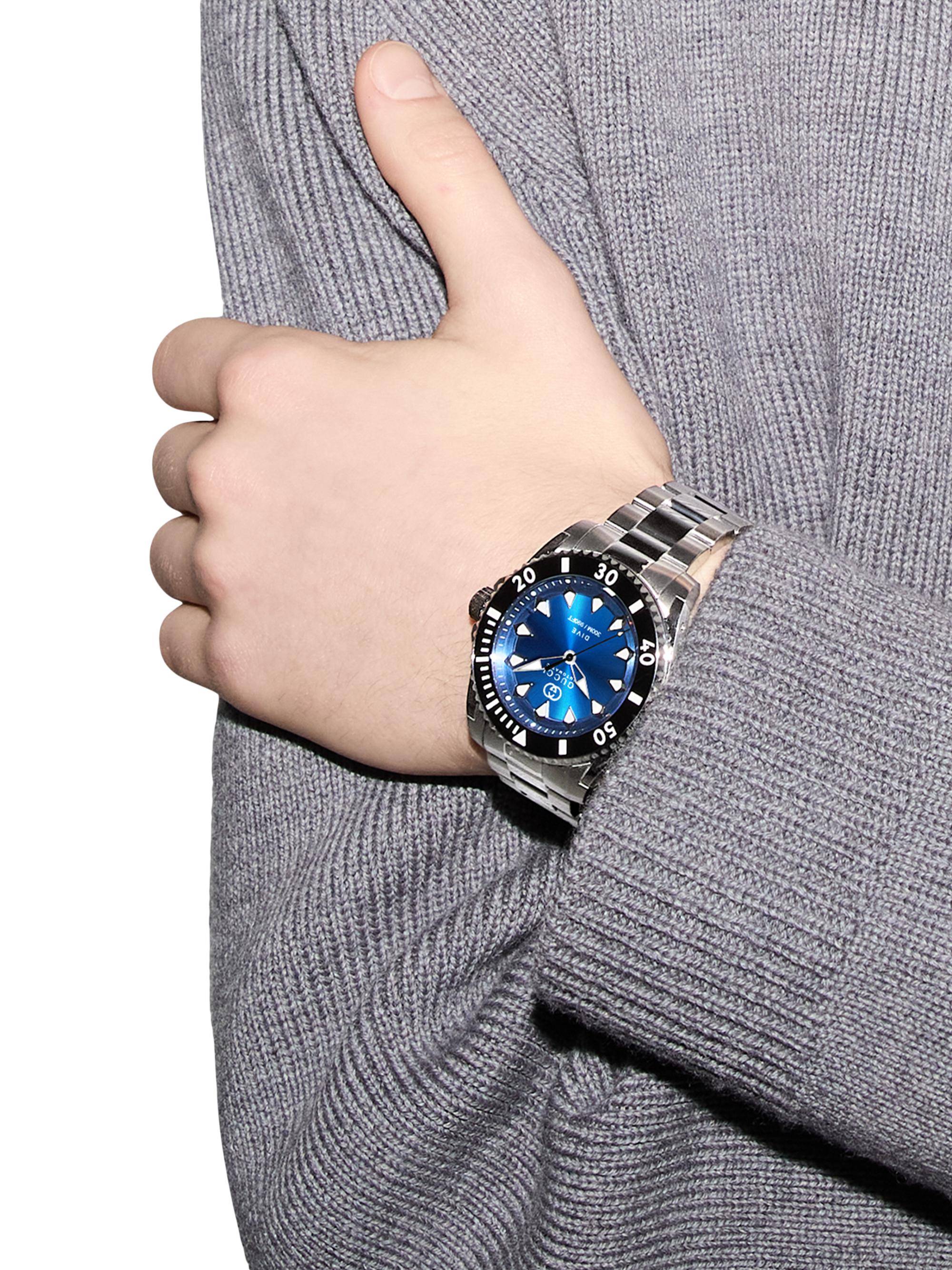 Gucci Dive Stainless Steel Bracelet Watch/40MM | Saks Fifth Avenue