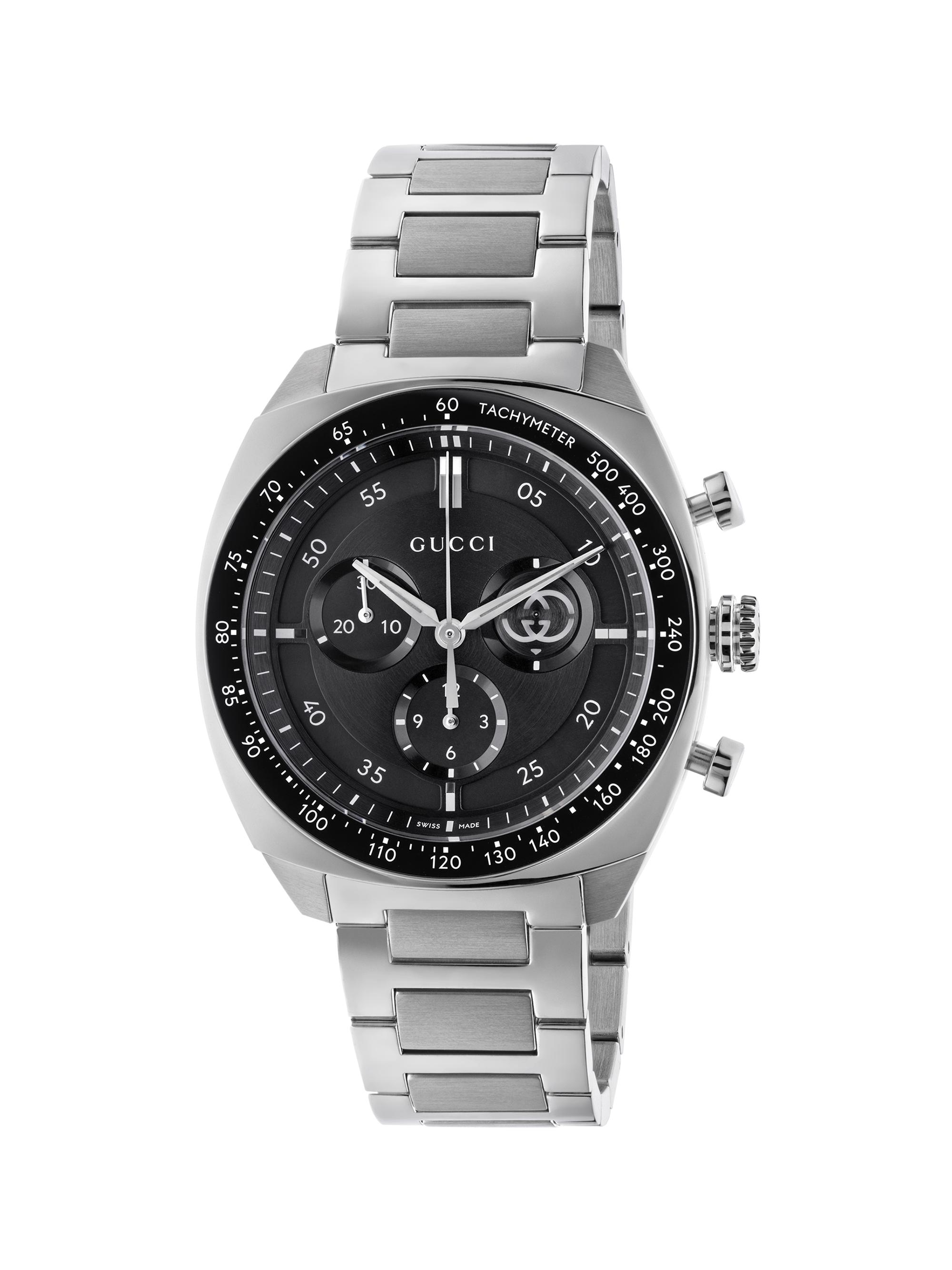 Gucci G-Timeless Stainless Steel, Black Onyx & Alligator-Effect