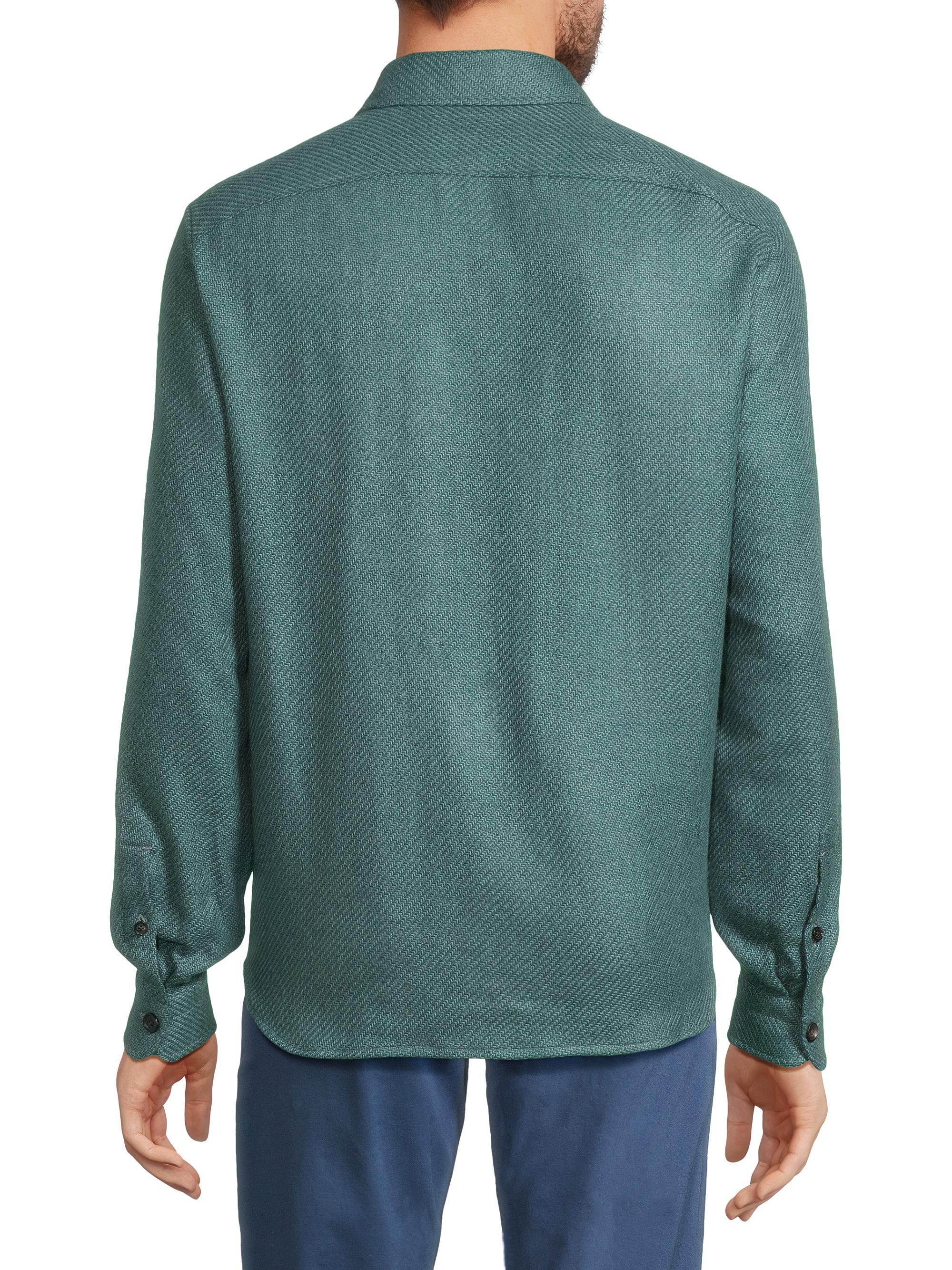 Isaia Cashmere Button-Front Overshirt | Saks Fifth Avenue