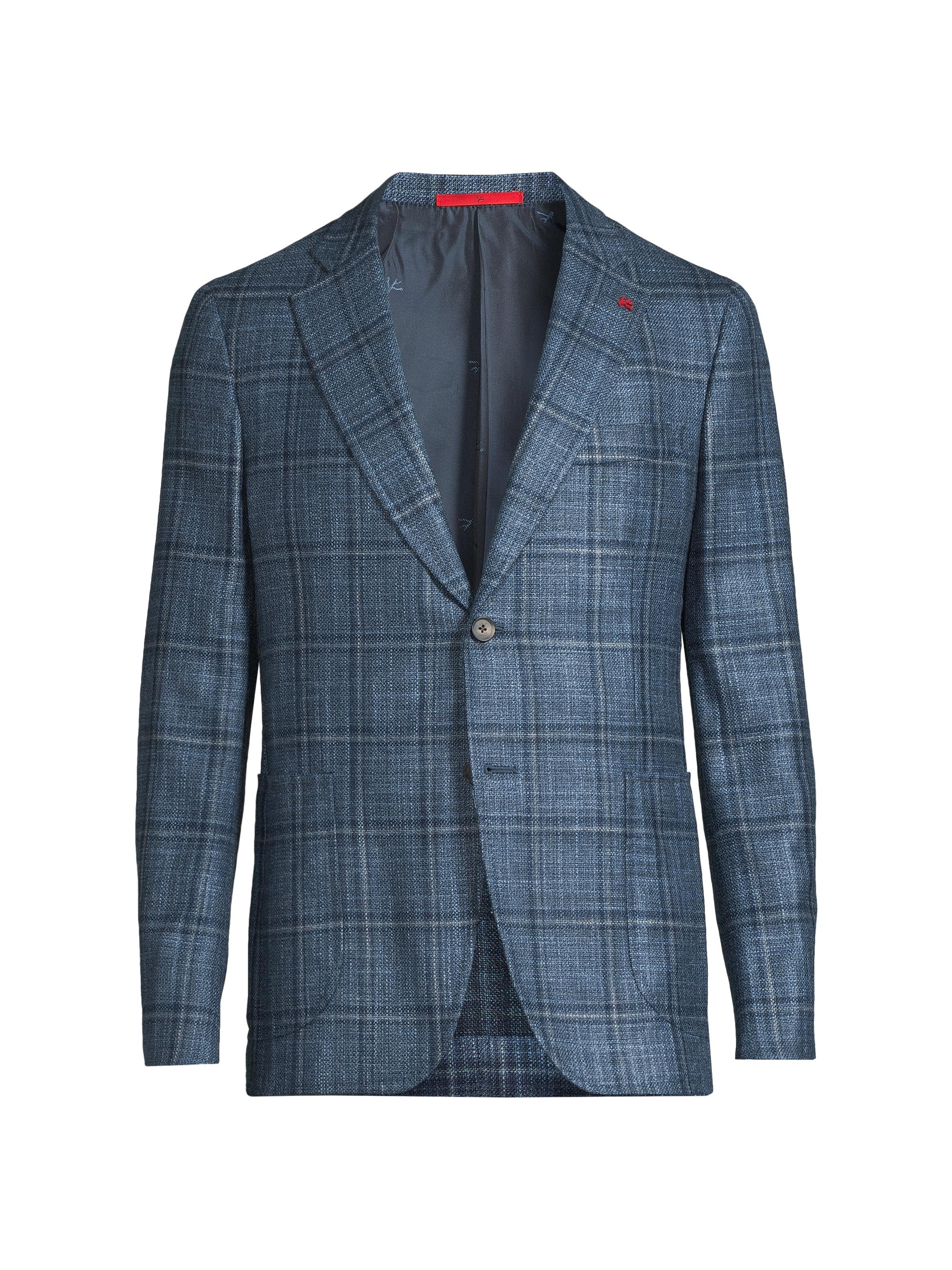 極美品✨ISAIA テーラードジャケット 50 XL チェック シルク混 極美品✨ISAIA テーラードジャケット XL チェック シルク混 【公式通販】