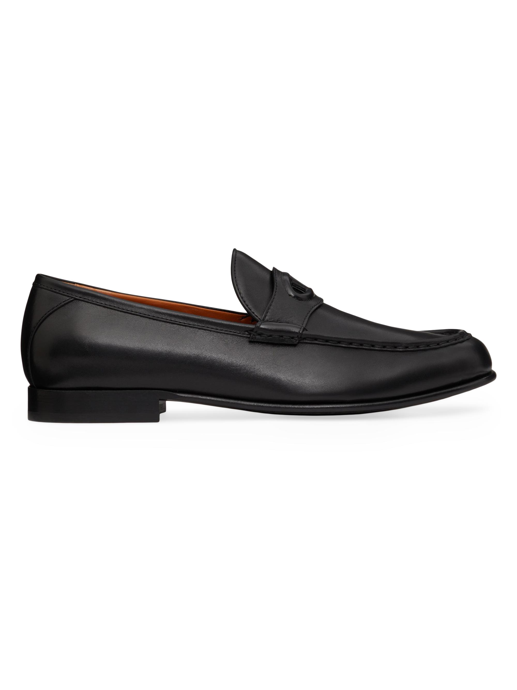 Valentino Garavani Men's VLogo The Bold Edition Calfskin Leather Loafers - Black