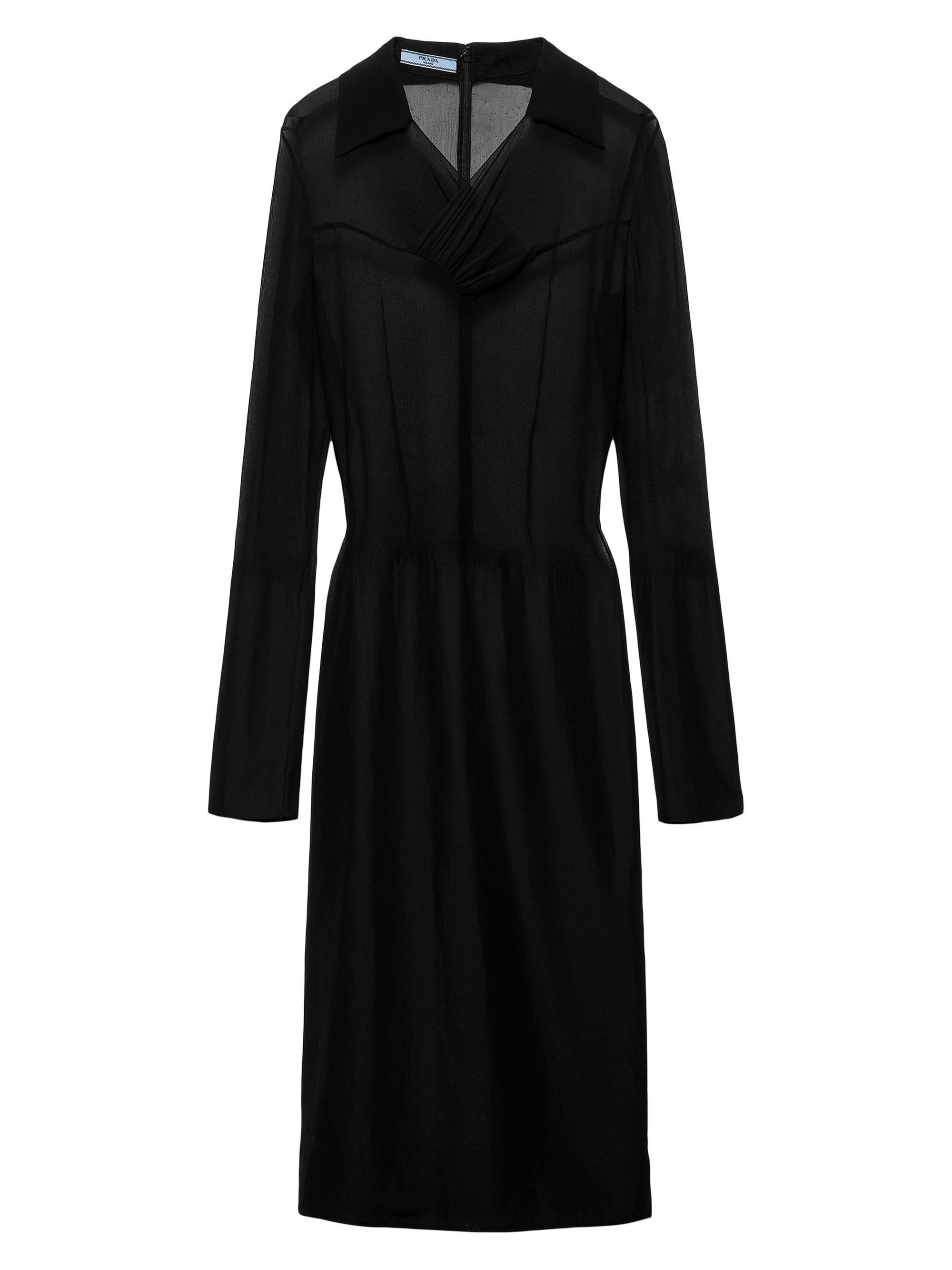 Prada Women's Chiffon Dress - Black