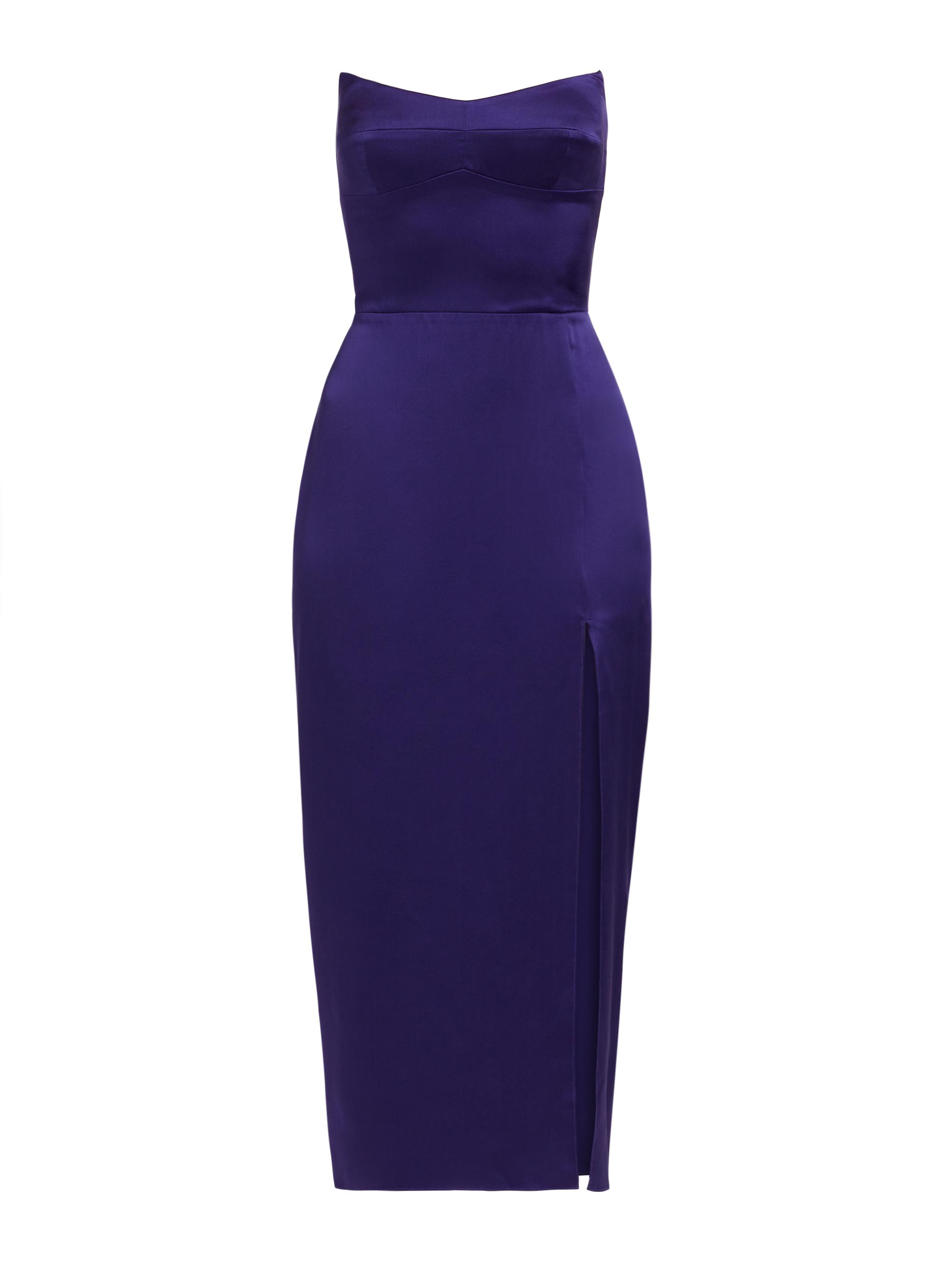 Amanda Uprichard Women's Ivy Strapless Cocktail Dress - Blueberry