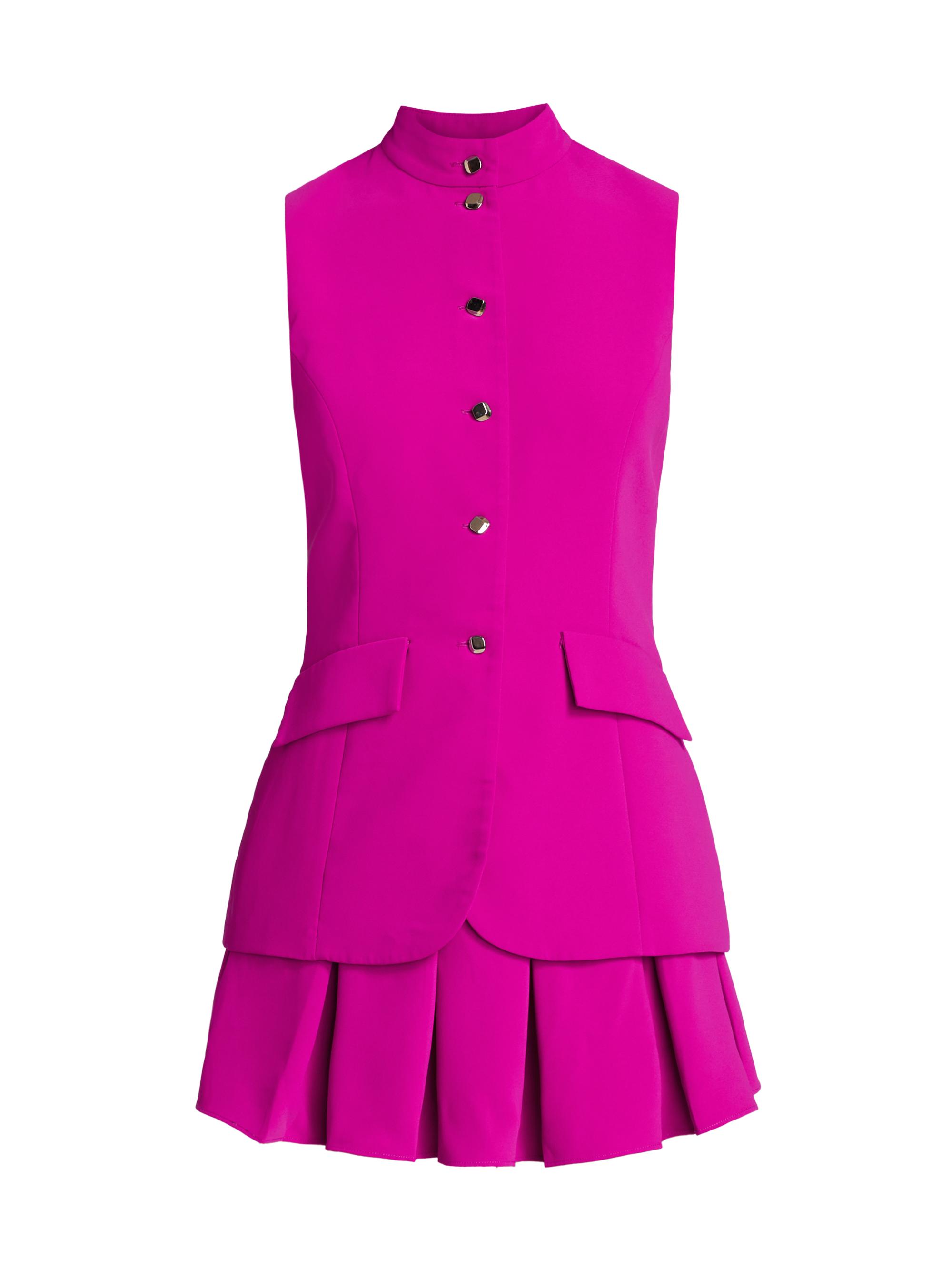 Amanda Uprichard Women's Evelyn Skort Romper - Dark Hot Pink