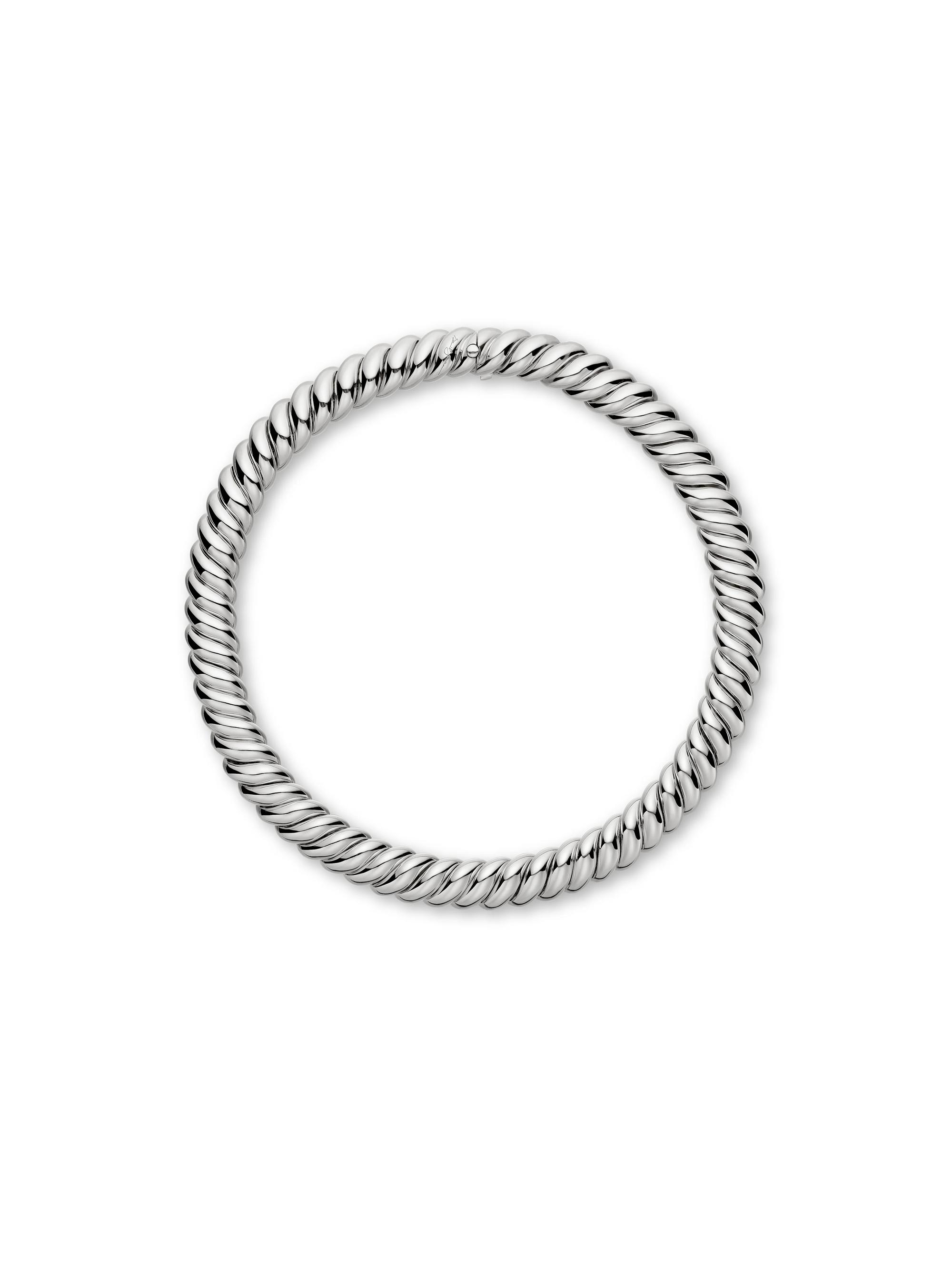 David Yurman Women's Sculpted Cable Necklace in Sterling Silver, 14MM - Silver