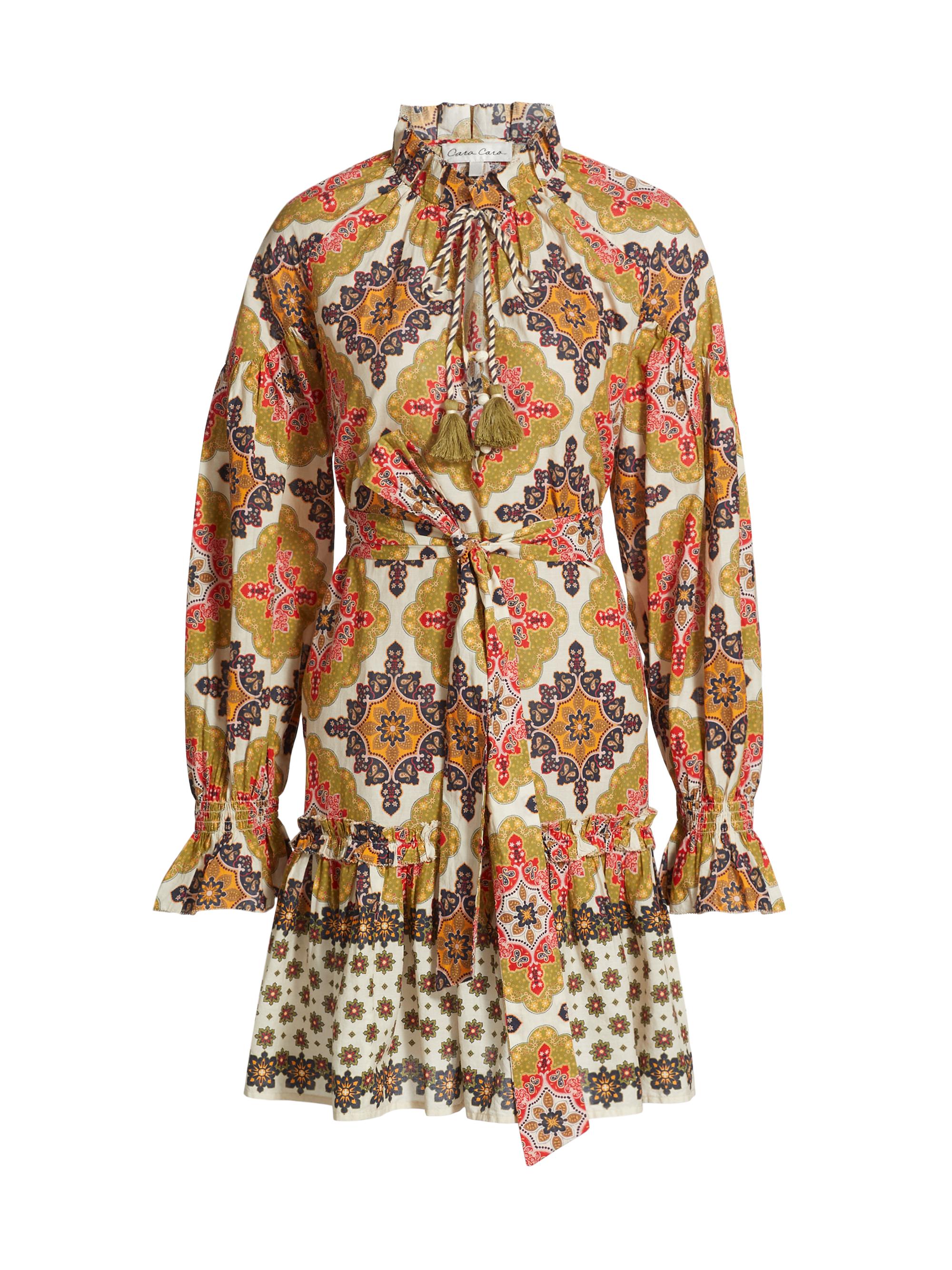 Cara Cara Women's Poppy Mandala Cotton Minidress - Mandala Navy