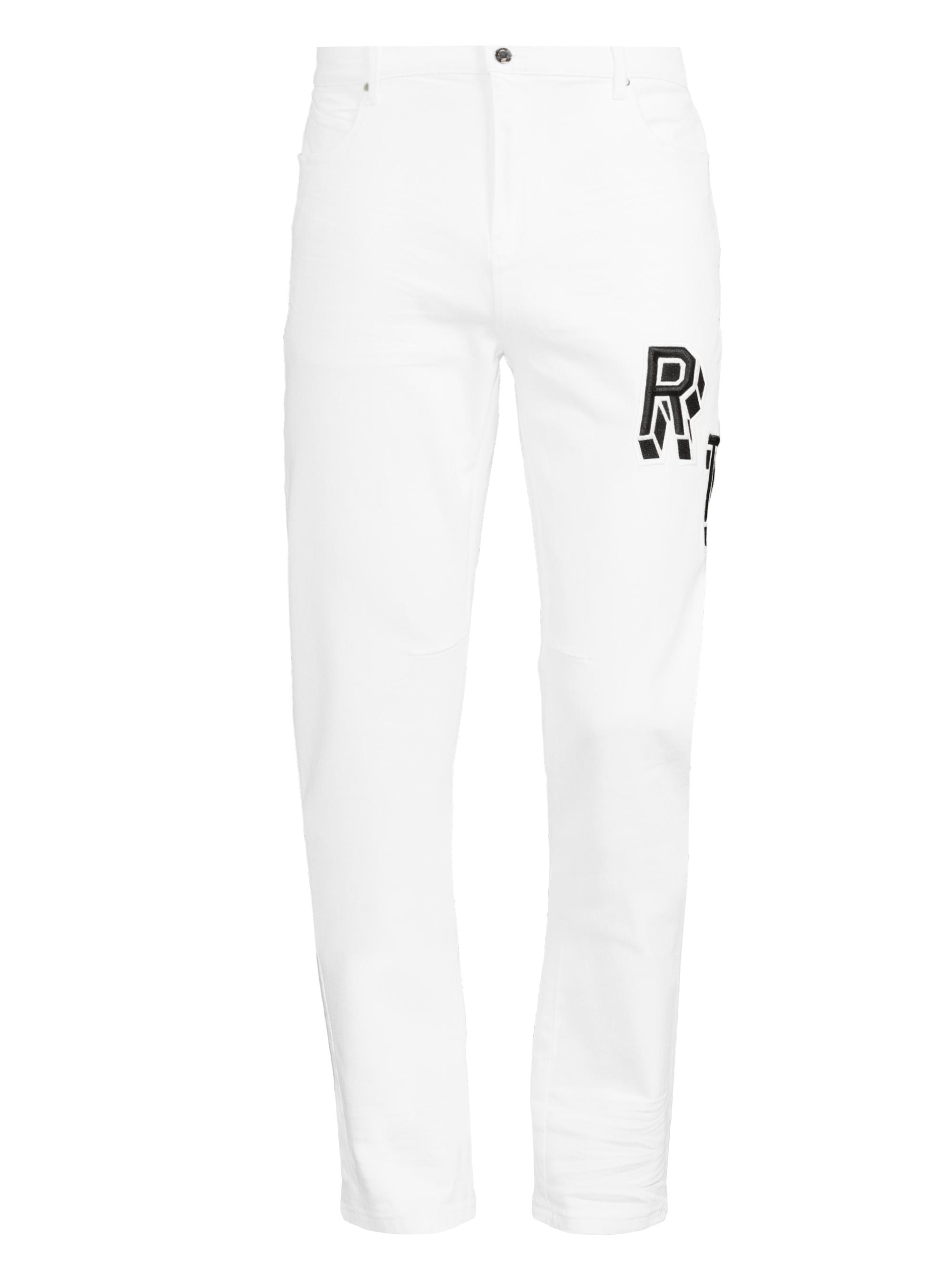 RTA Men's Bryant Stretch Slim-Fit Jeans - White Collegiate