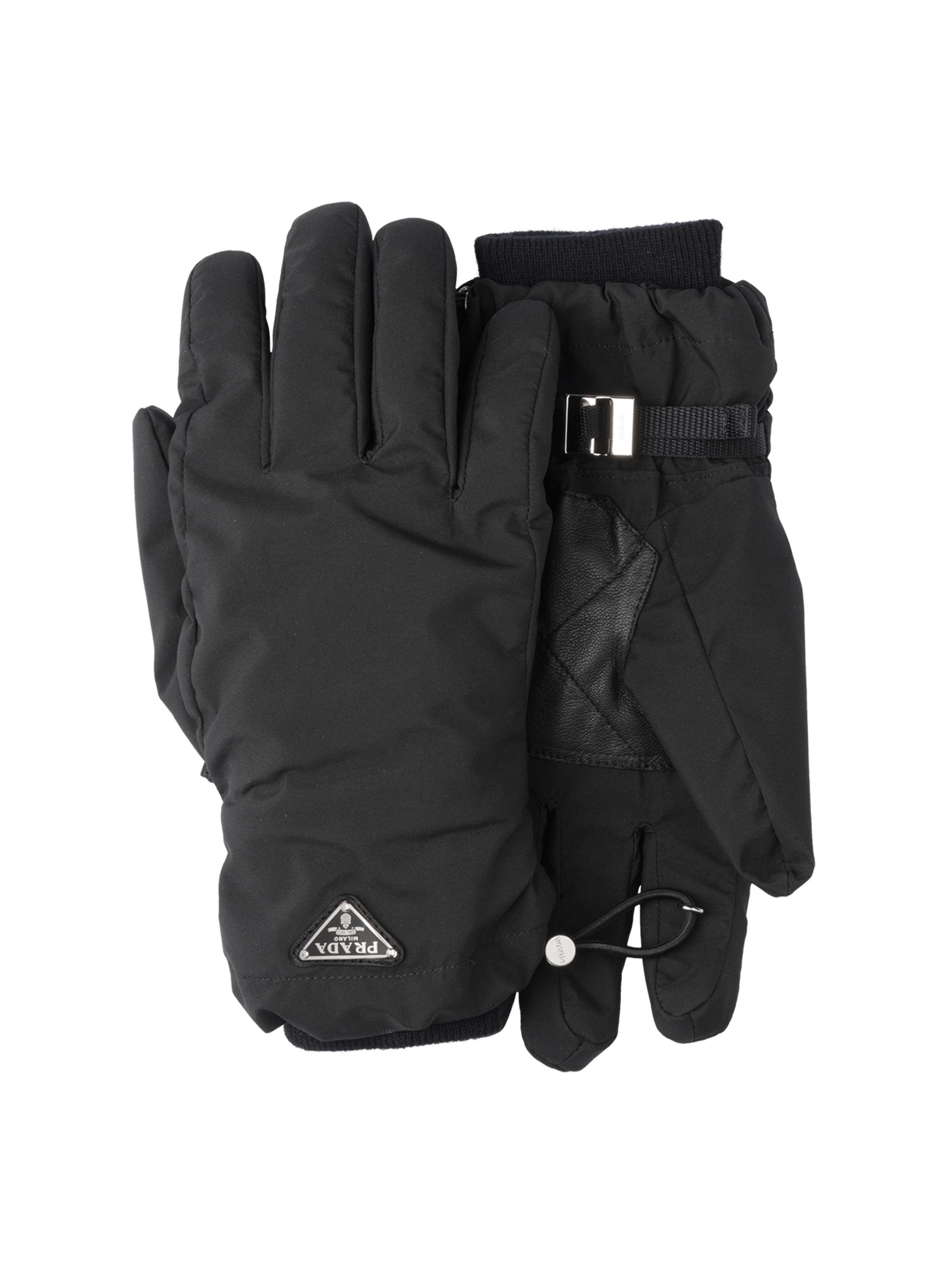 Prada Men's Re-Nylon Gloves - Black
