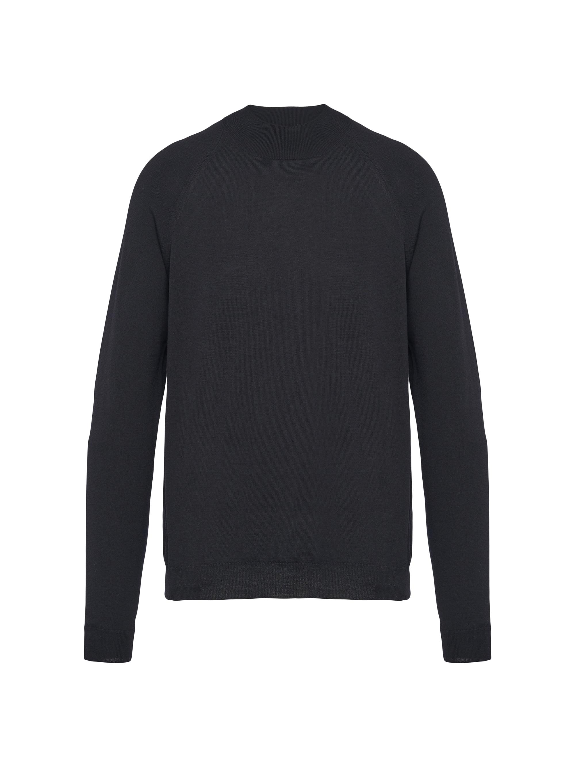 Prada Men's Worsted Wool Turtleneck Sweater - Black