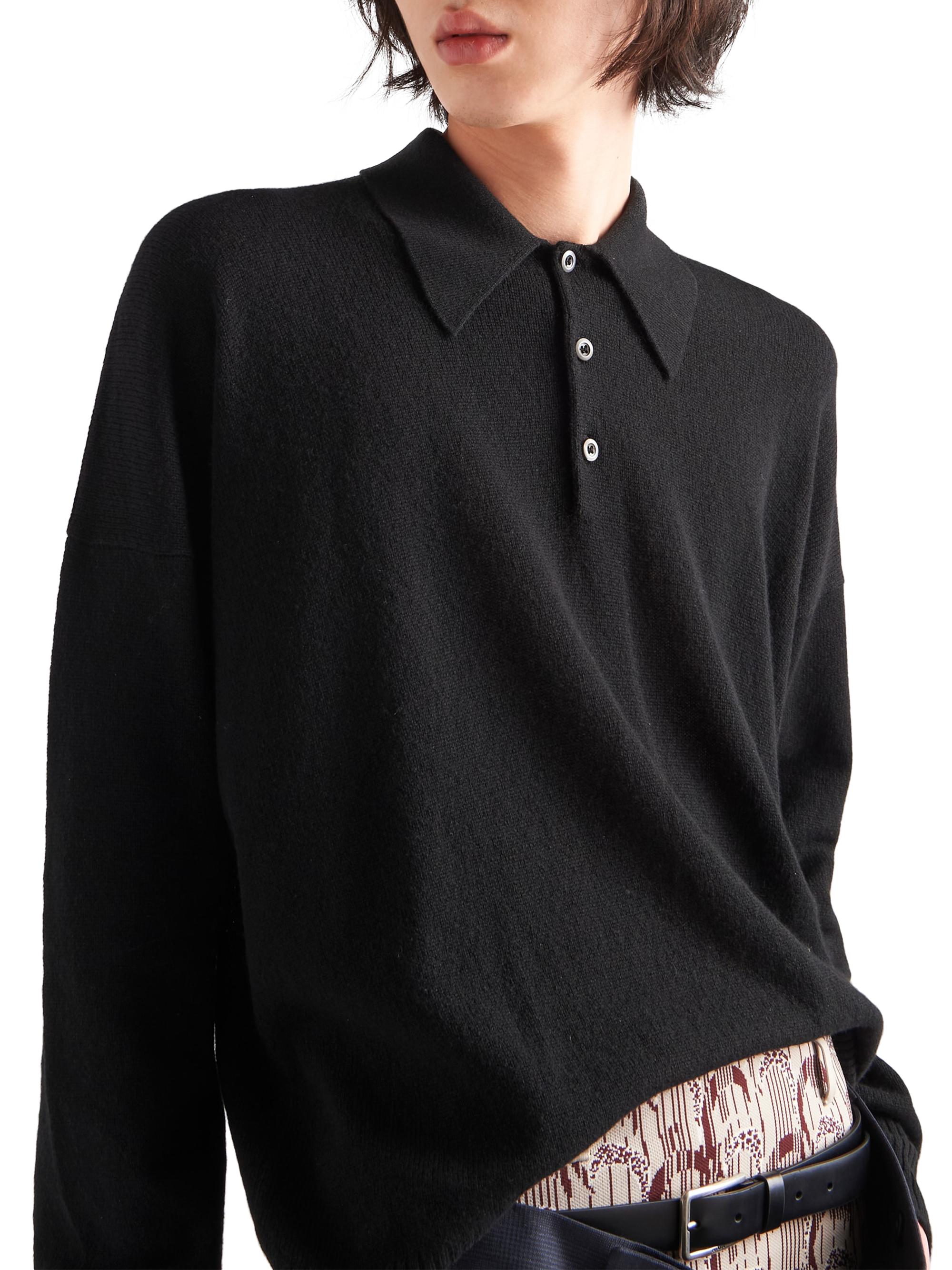 Shop Prada Cashmere Polo Sweater | Saks Fifth Avenue