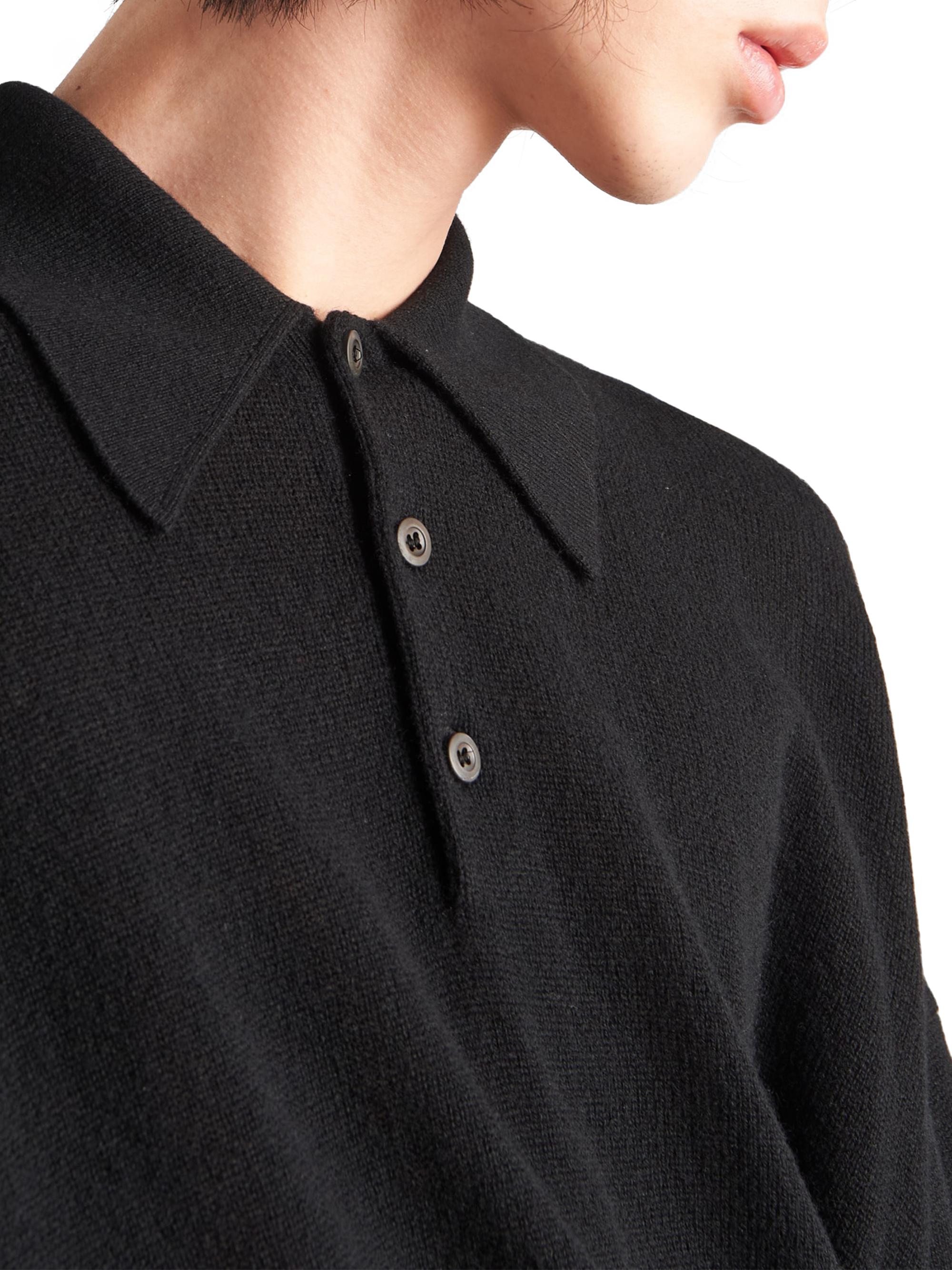 Shop Prada Cashmere Polo Sweater | Saks Fifth Avenue