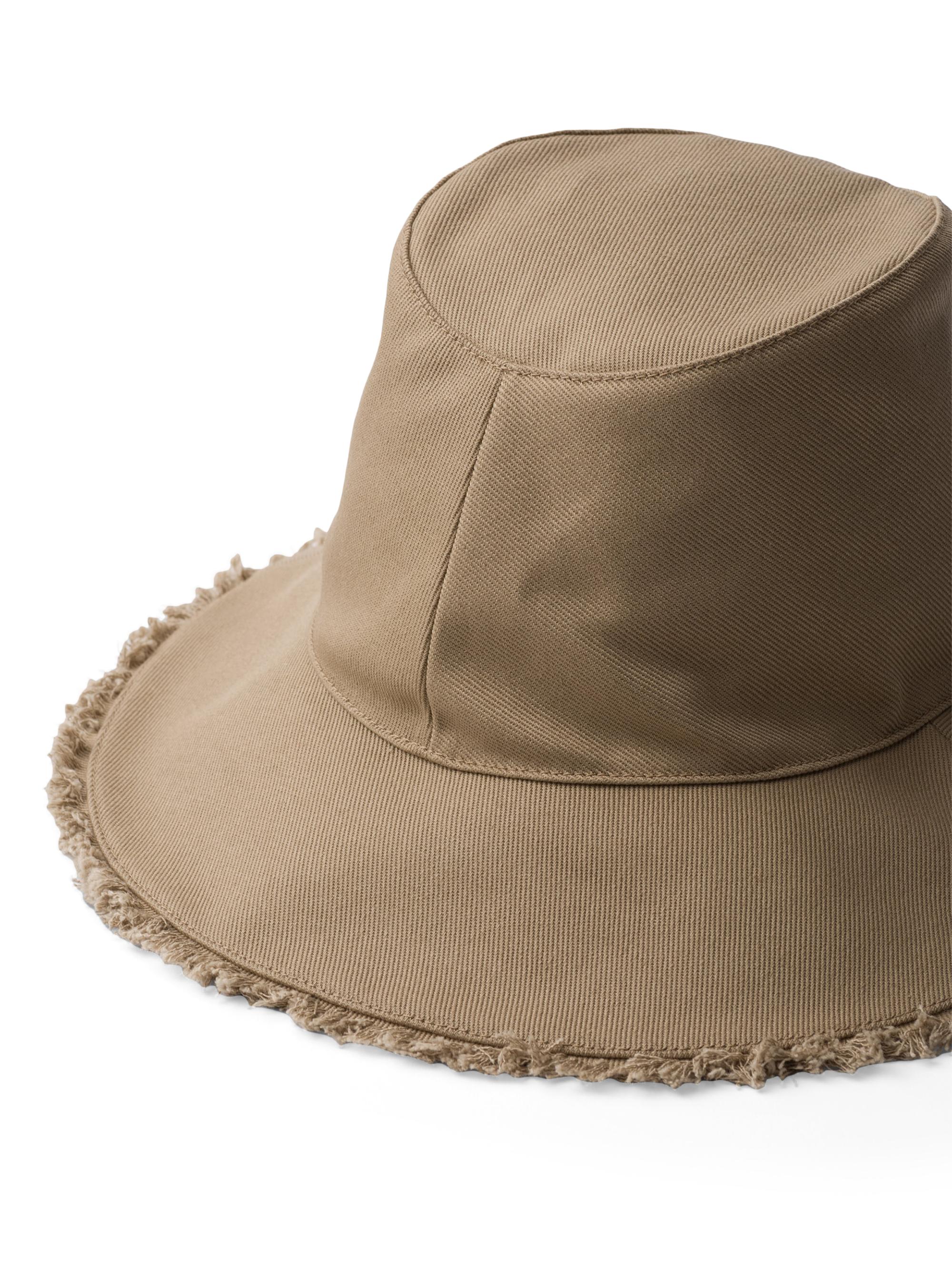 PRADA prada ドリル バケットハット L Prada Wide Brimmed Drill
