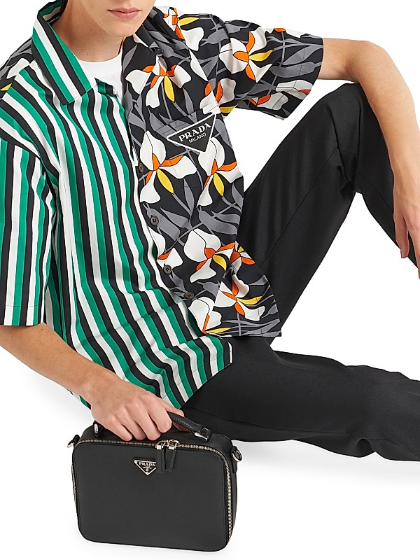 Shop Prada Double Match Cotton Shirt | Saks Fifth Avenue Shop Prada Double Match Cotton Shirt | Saks Fifth Avenue