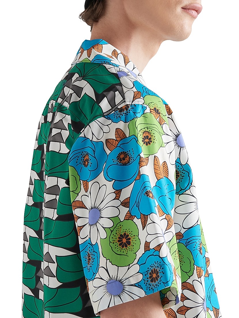 Shop Prada Double Match Heavy Cotton Shirt | Saks Fifth Avenue Shop Prada Double Match Heavy Cotton Shirt | Saks Fifth Avenue