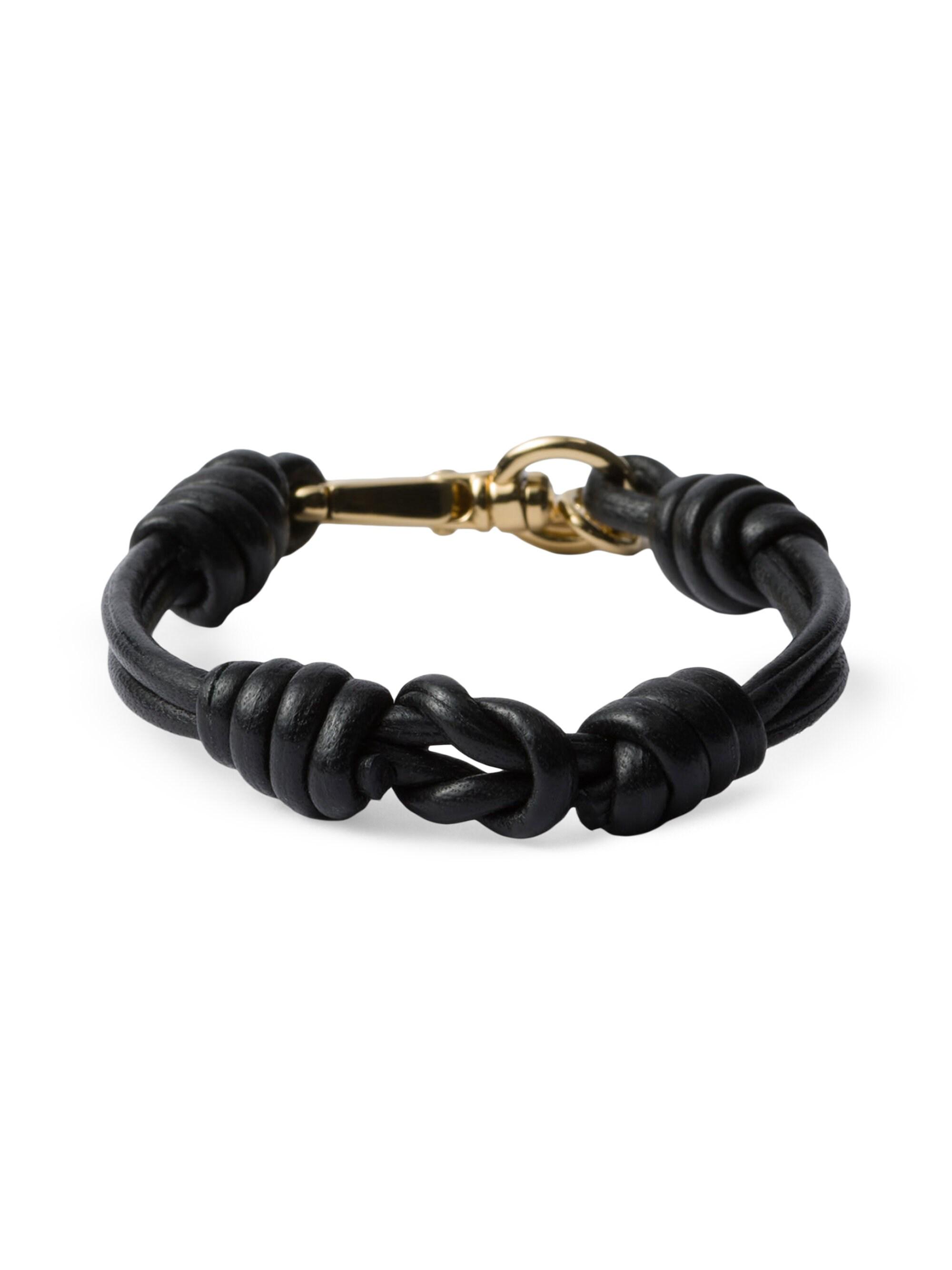 Prada Women's Nappa Leather Bracelet - Black