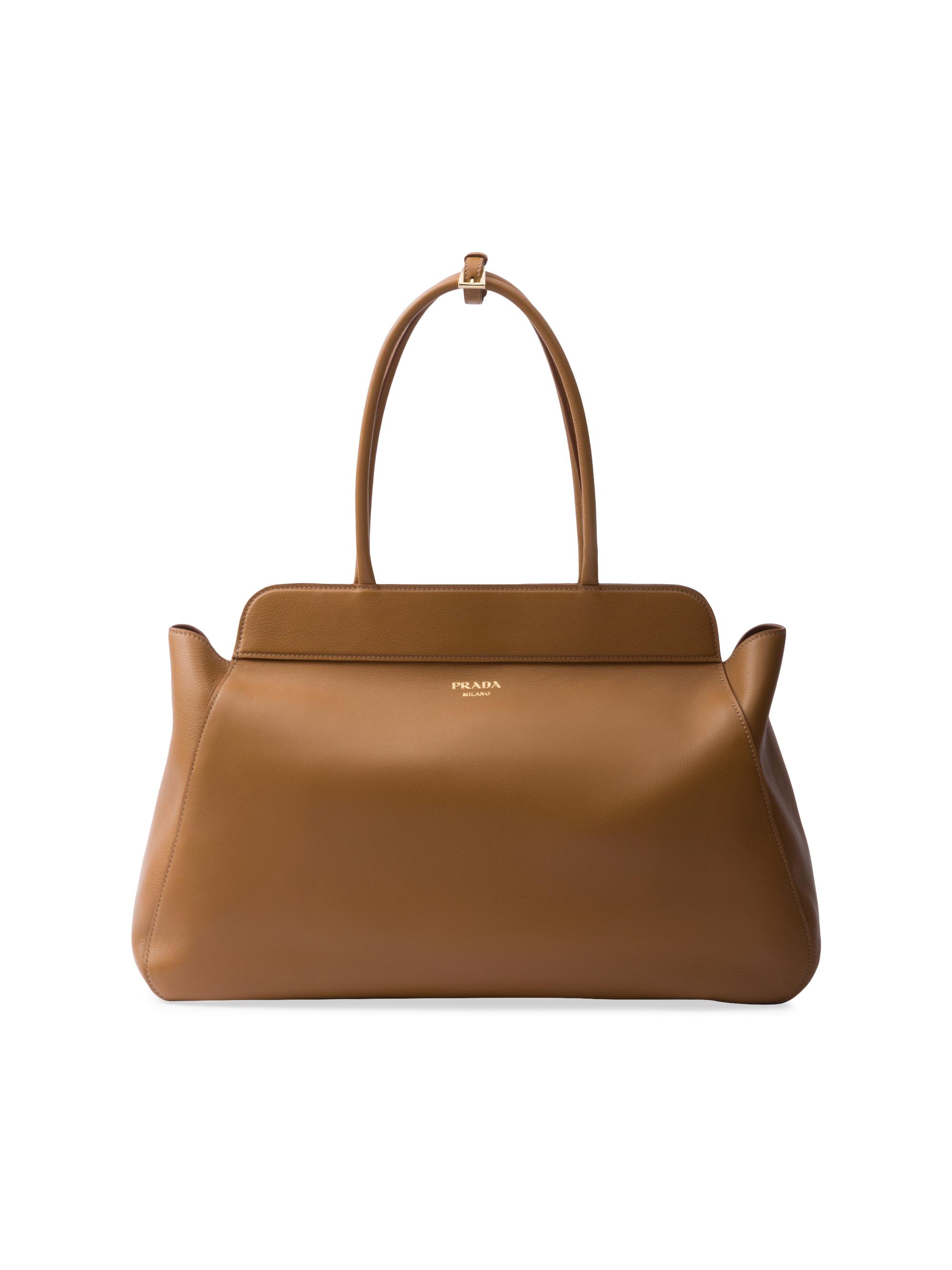 Prada Women's  Leather Tote Bag - Brown