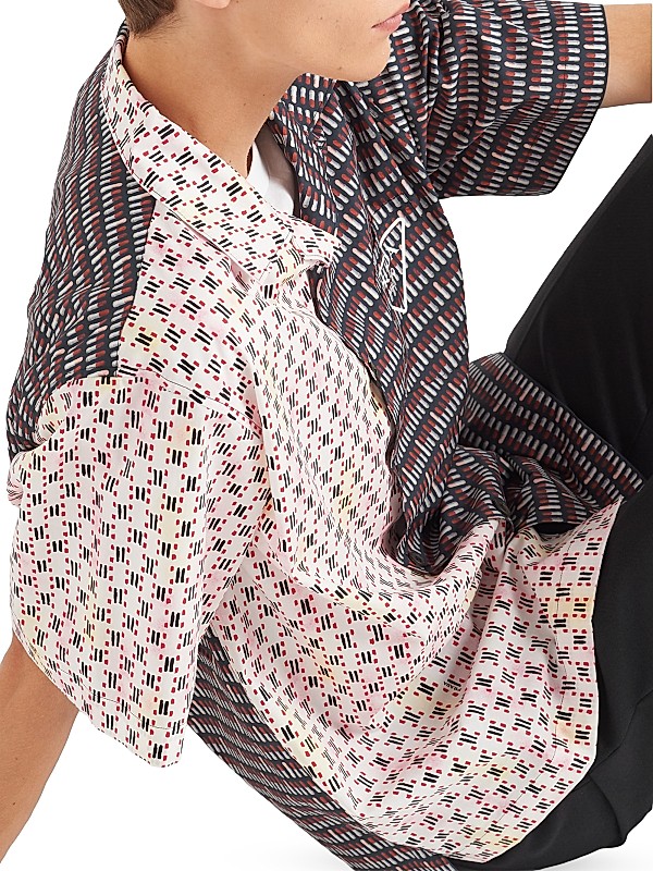 Shop Prada Double Match Cotton Shirt | Saks Fifth Avenue Shop Prada Double Match Cotton Shirt | Saks Fifth Avenue