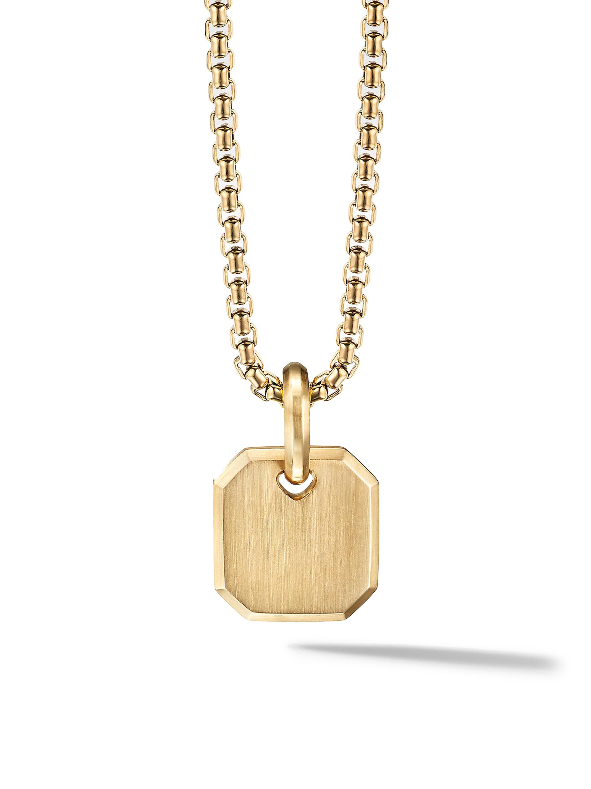 David Yurman Men's Roman Amulet in 18K Yellow Gold, 15MM - Gold