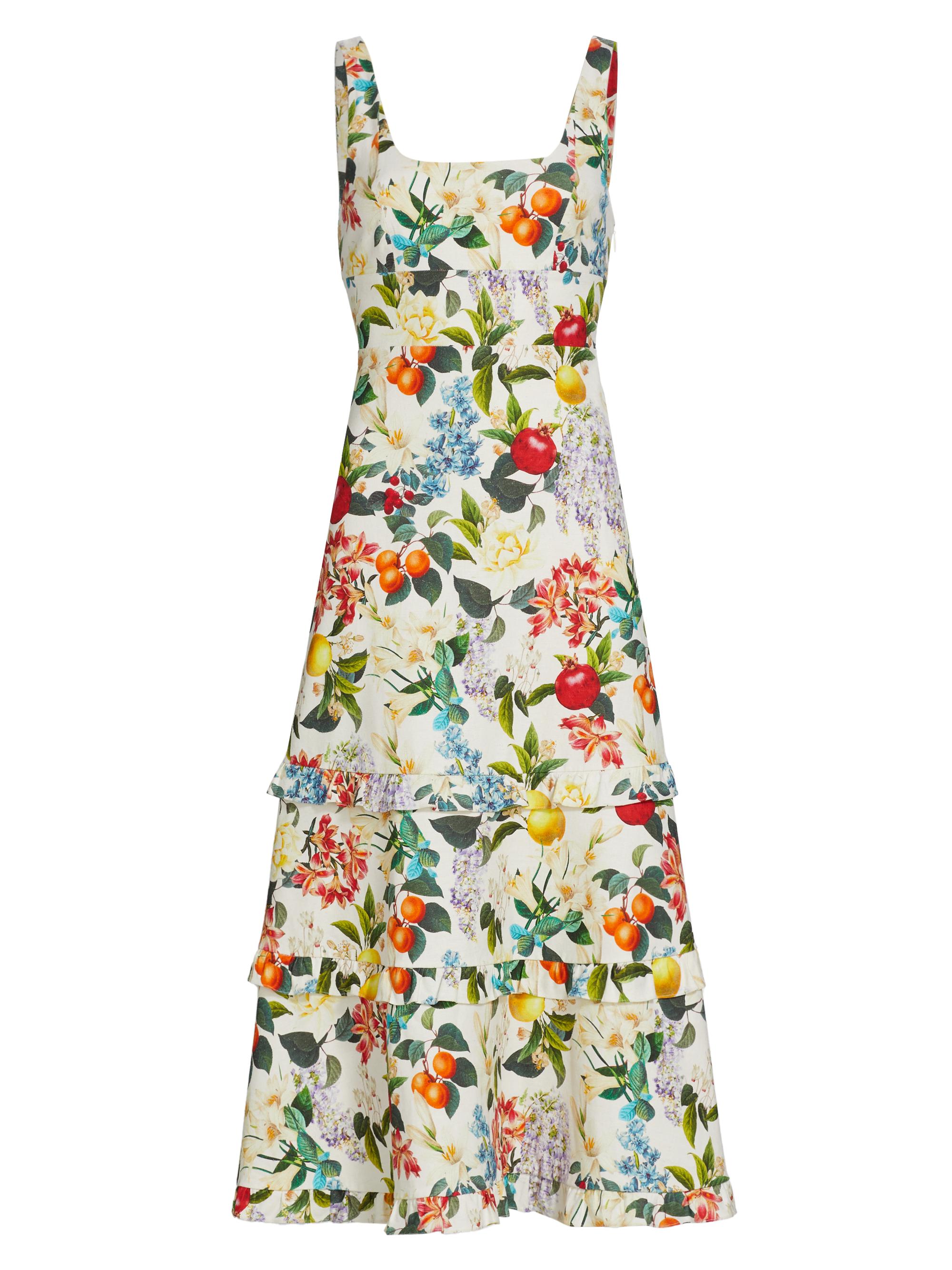 Sachin & Babi Women's Caterina Printed Tiered Midi-Dress - Giorno Giardino