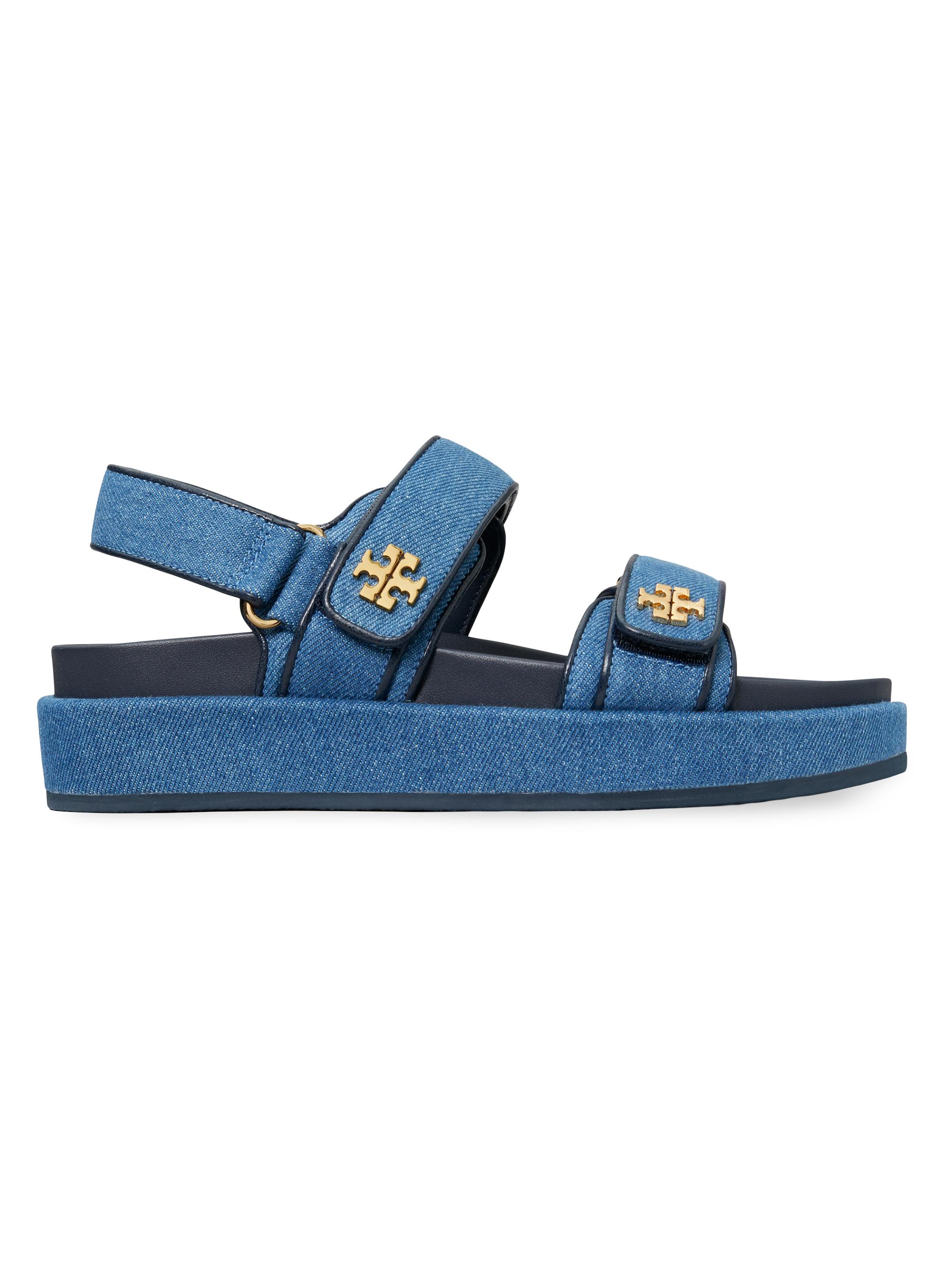 Tory Burch Women's Kira Denim Sport Sandals - Denim Blue