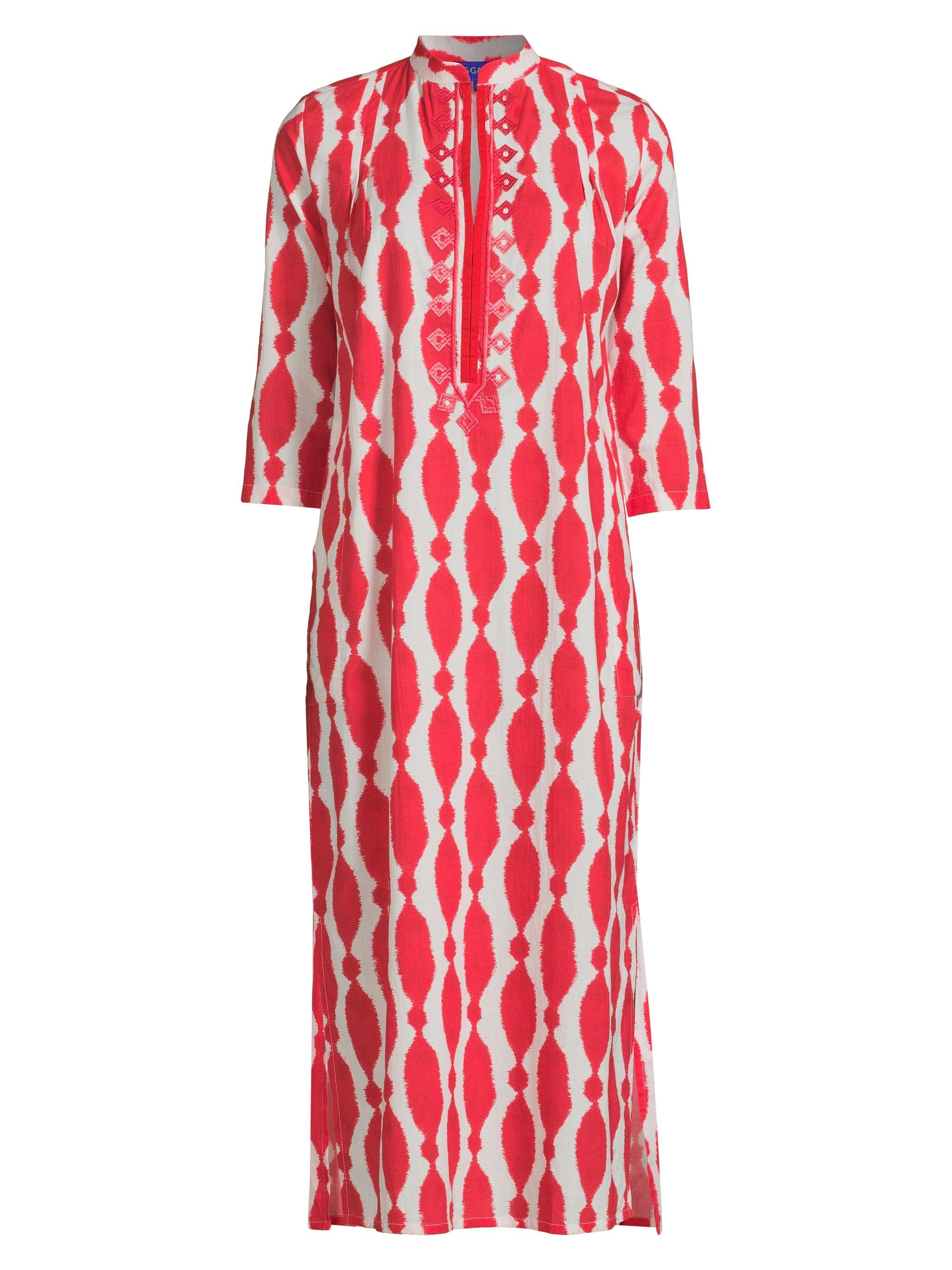 Ro's Garden Women's Clorinda Cotton Midi-Dress - Coraljalapa