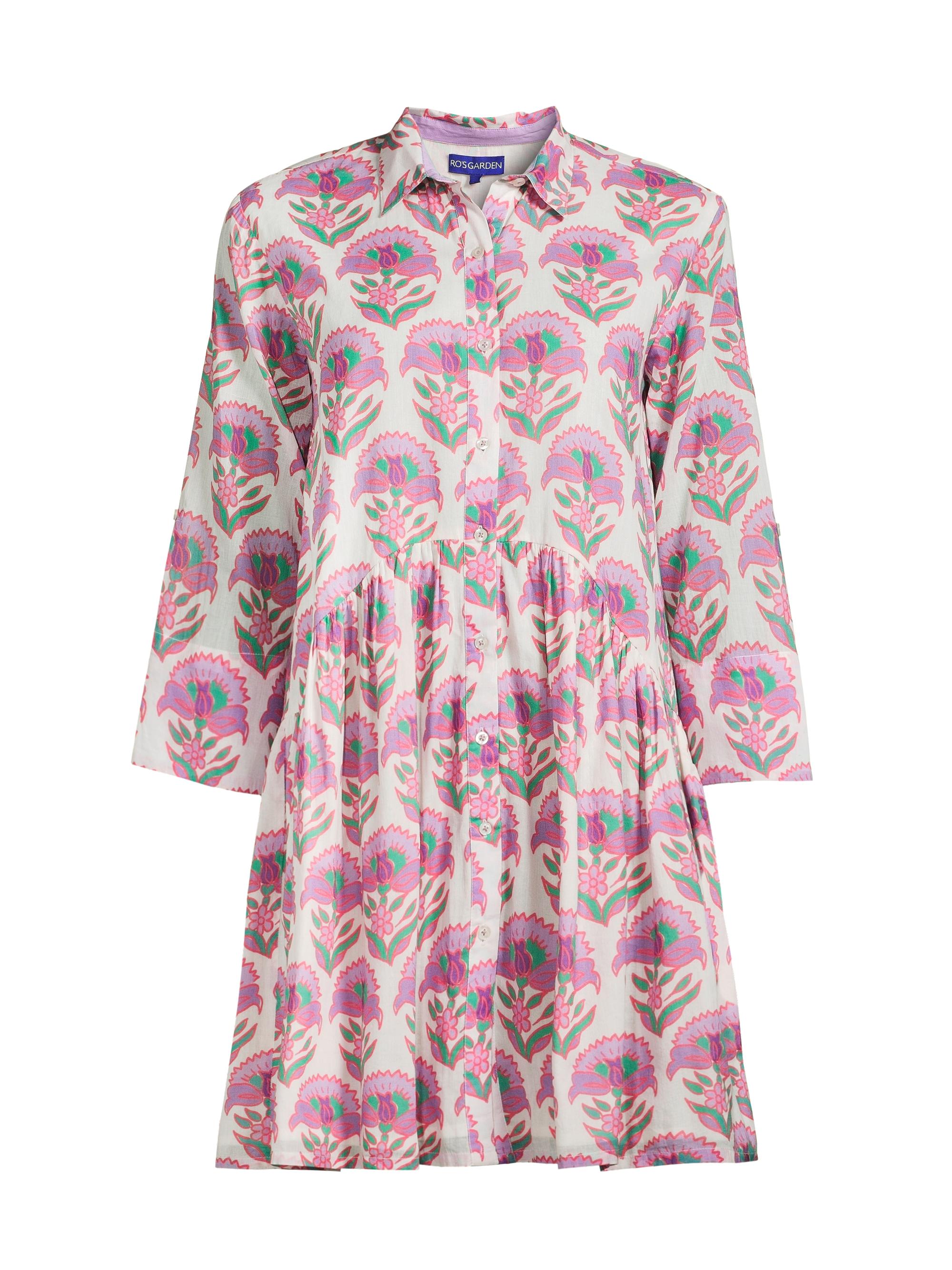 Ro's Garden Women's Deauville Mini Shirtdress - Pink Minxco