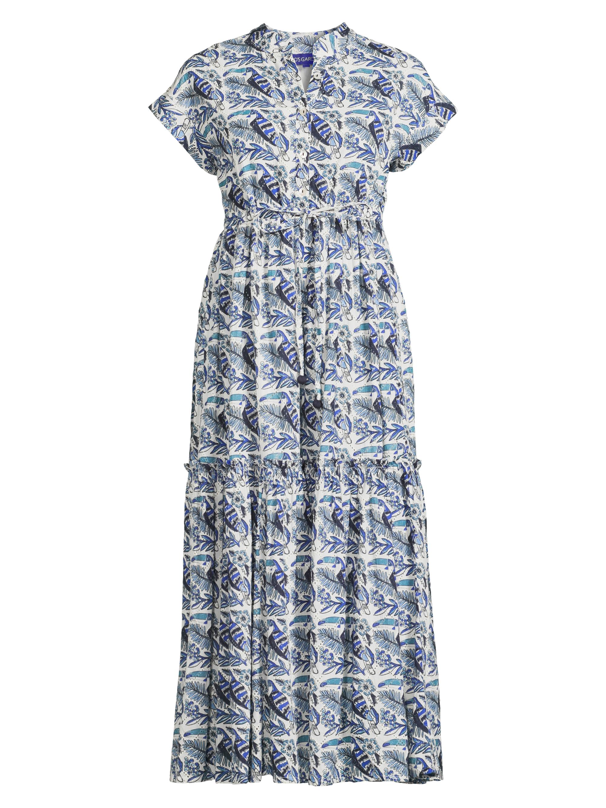 Ro's Garden Women's Mumi Broderie Maxi Dress - Blue Cortazor