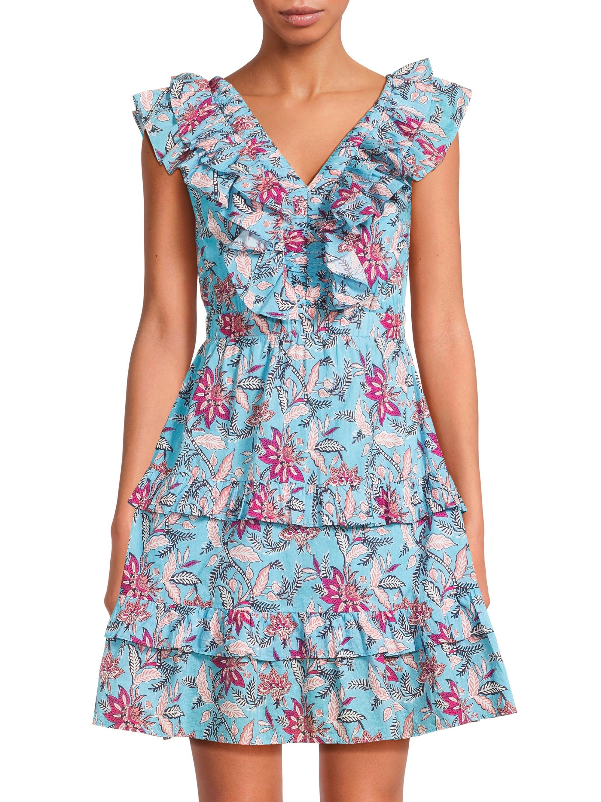 Dante Floral Ruffle Minidress