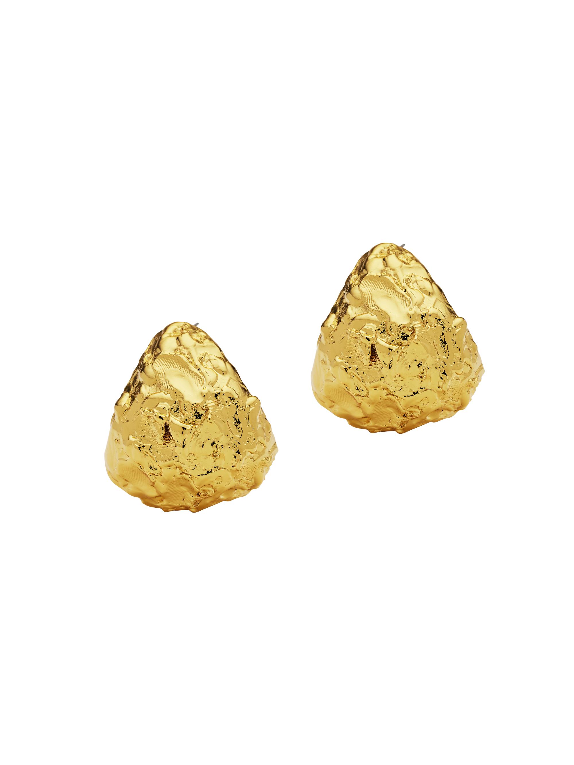 Amber Sceats Women's Zagora Grande Florie 24K-Gold-Plated Hoop Earrings - Yellow Gold