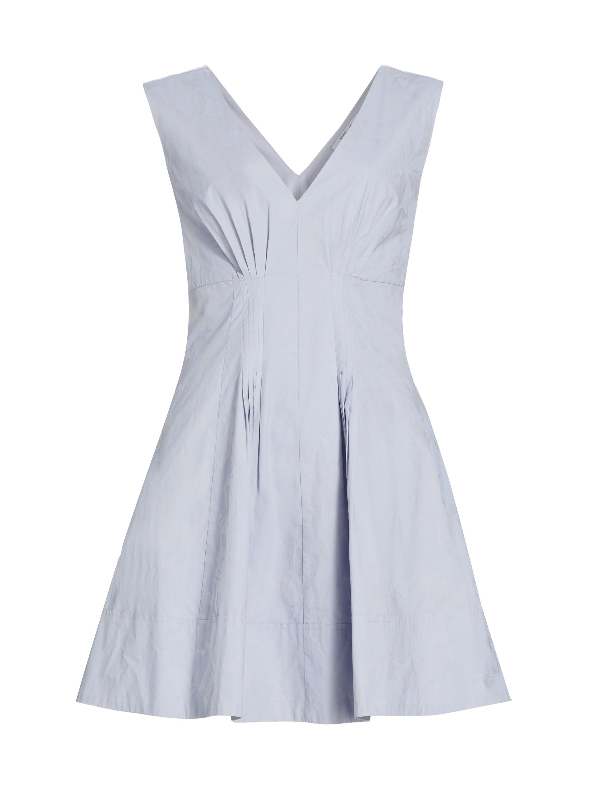Derek Lam 10 Crosby Women's Concha Sleeveless V-Neck Minidress - Periwinkle