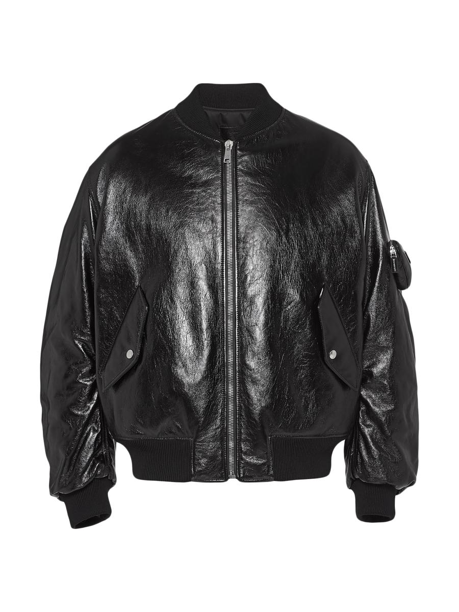 Prada Nappa Leather Bomber Jacket | Saks Fifth Avenue