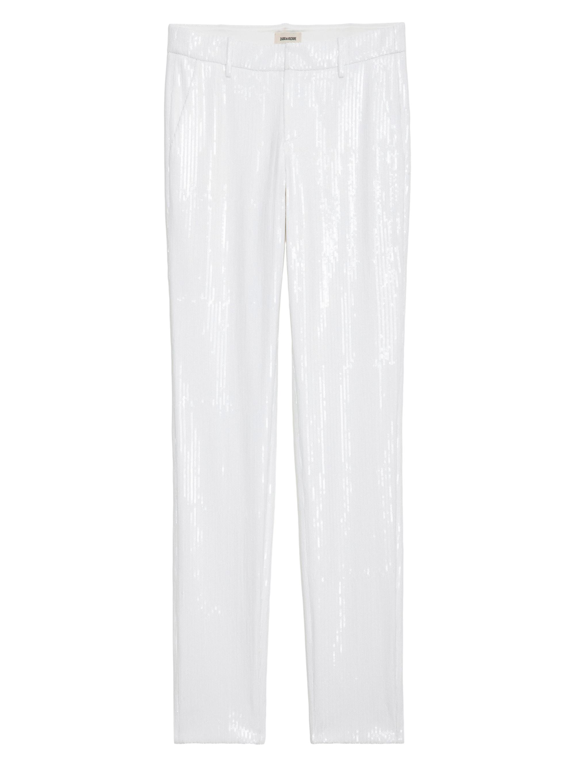 Zadig & Voltaire Women's Prune Sequined Straight-Leg Suit Pants - Judo