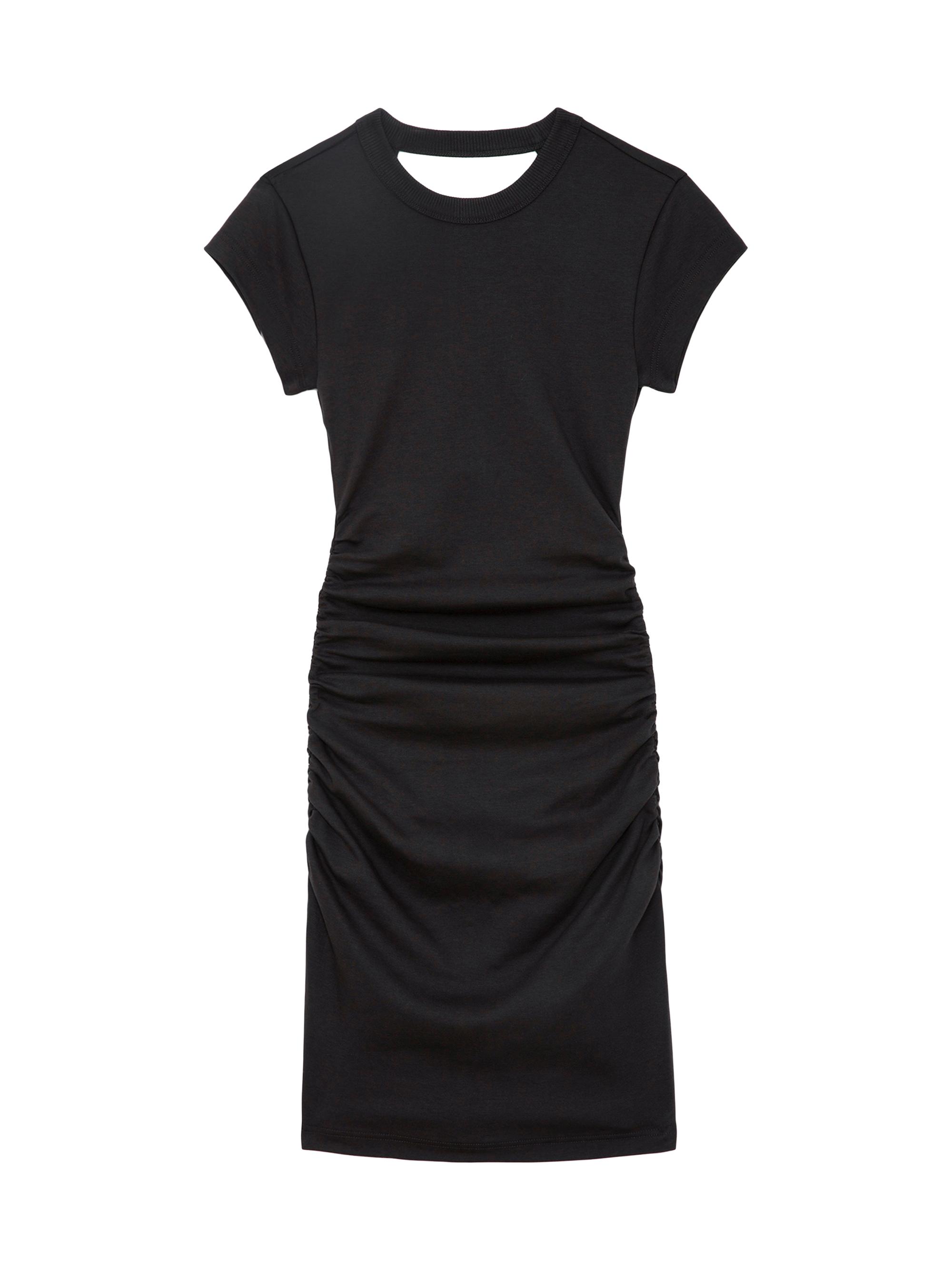 Zadig & Voltaire Women's Aida Cut-Out Cotton Minidress - Carbone