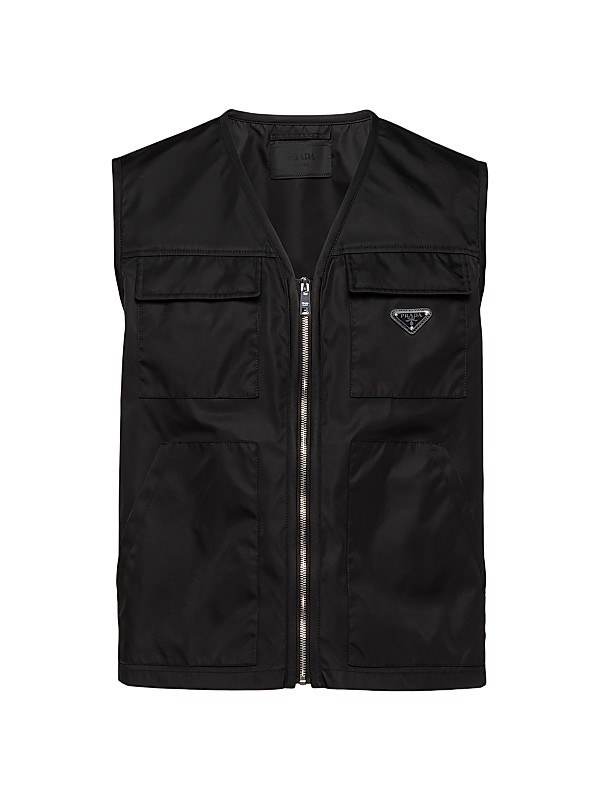 トップス PRADA 11ss Logo Plate Nylon Vest - トップス トップス PRADA 11ss Logo Plate Nylon Vest - トップス