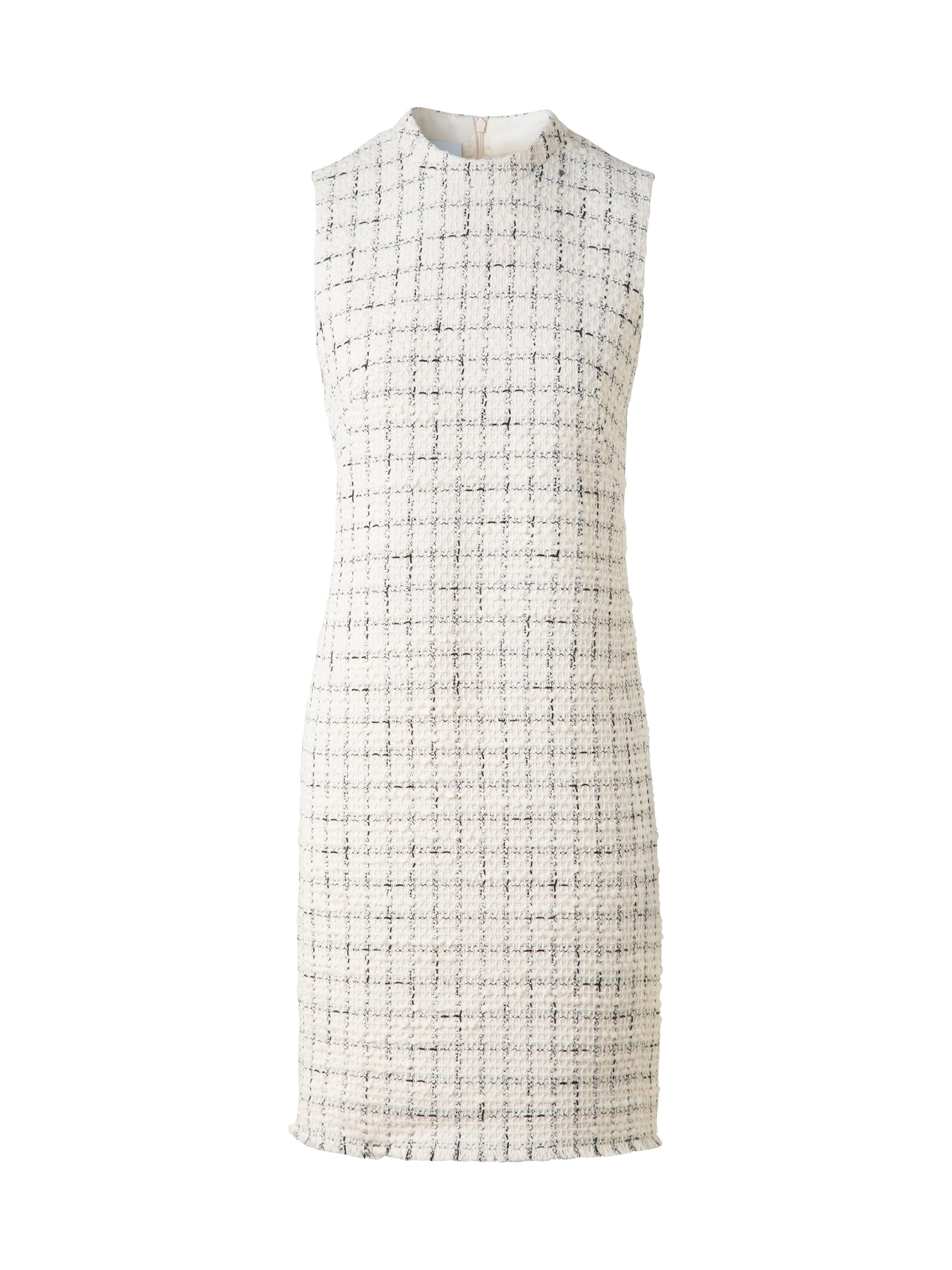 Akris punto Women's Grid Sheath Dress - Cream Black