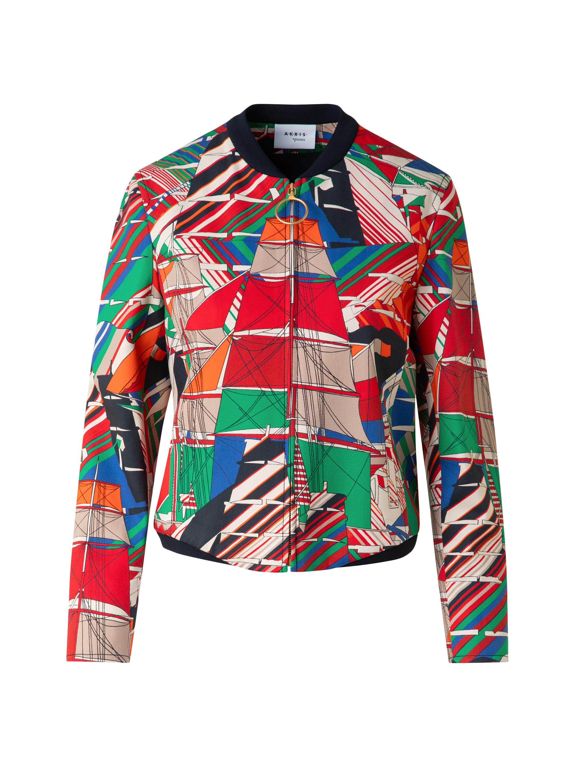 Akris punto Sail Print Bomber Jacket | Saks Fifth Avenue