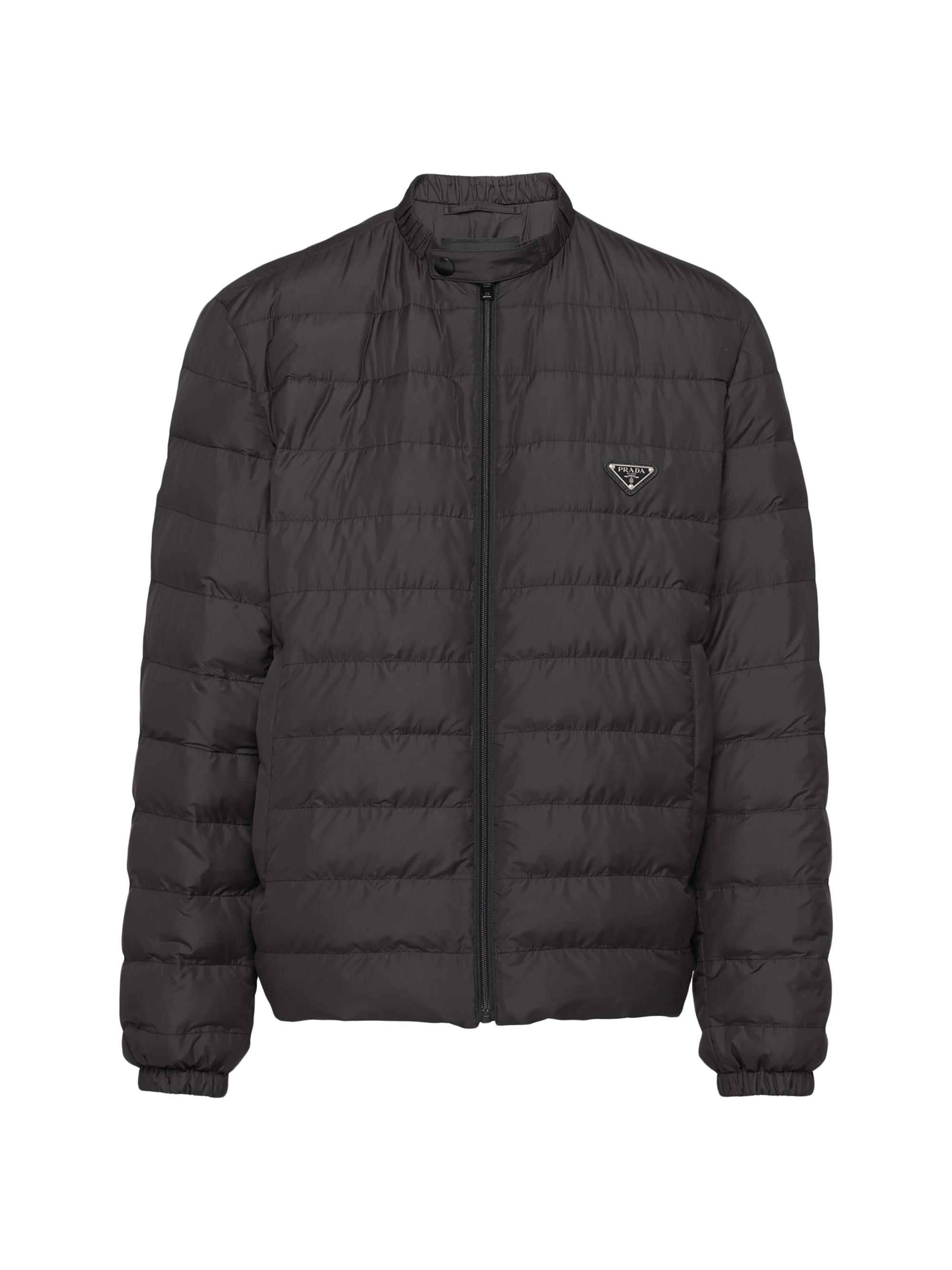 Prada Men's Short Polyester Down Jacket - Black